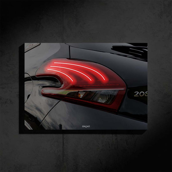 Peugeot 208 Araba Poster (Neon)