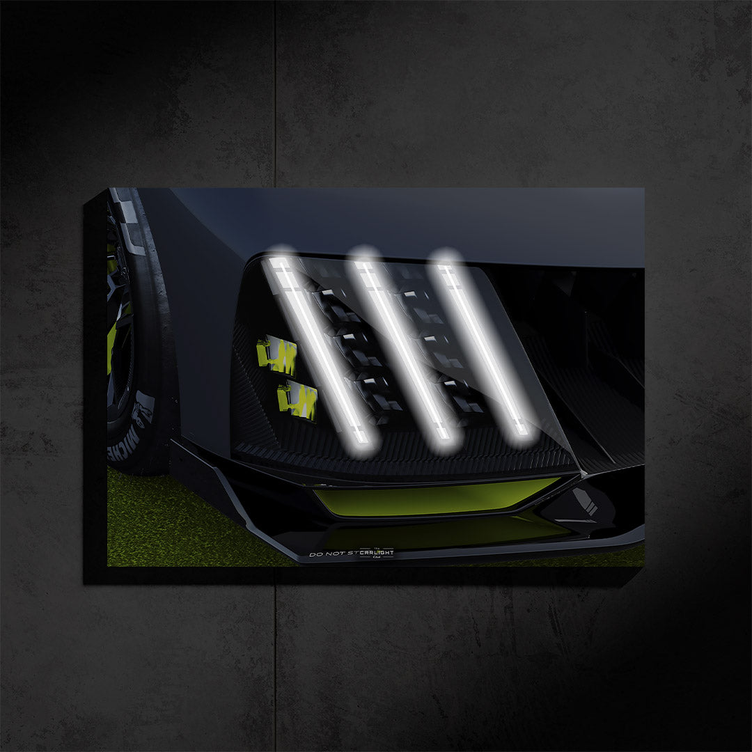Peugeot 9x8 Araba Poster (Neon)