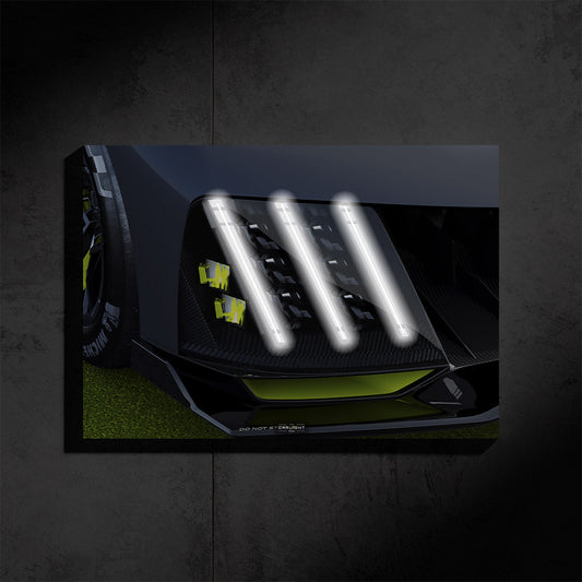Peugeot 9x8 Araba Poster (Neon)
