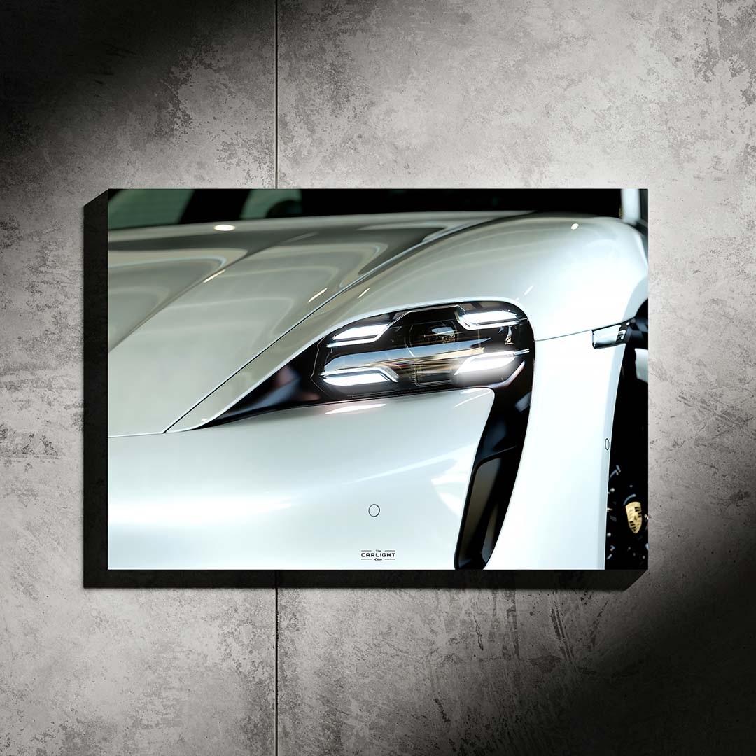 Porsche Taycan Araba Poster (Neon)