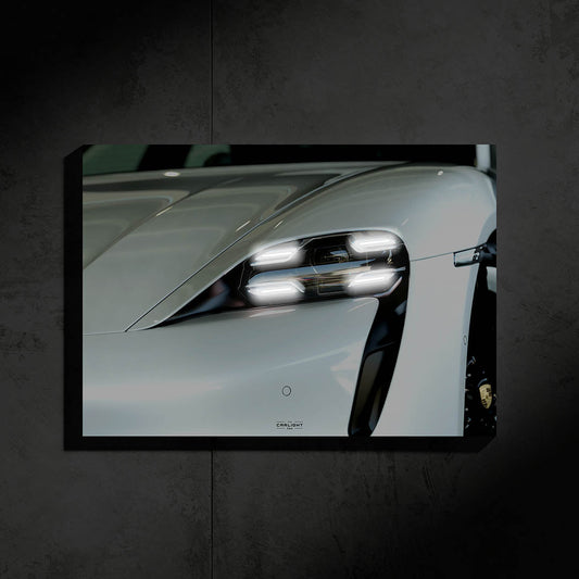 Porsche Taycan Araba Poster (Neon)