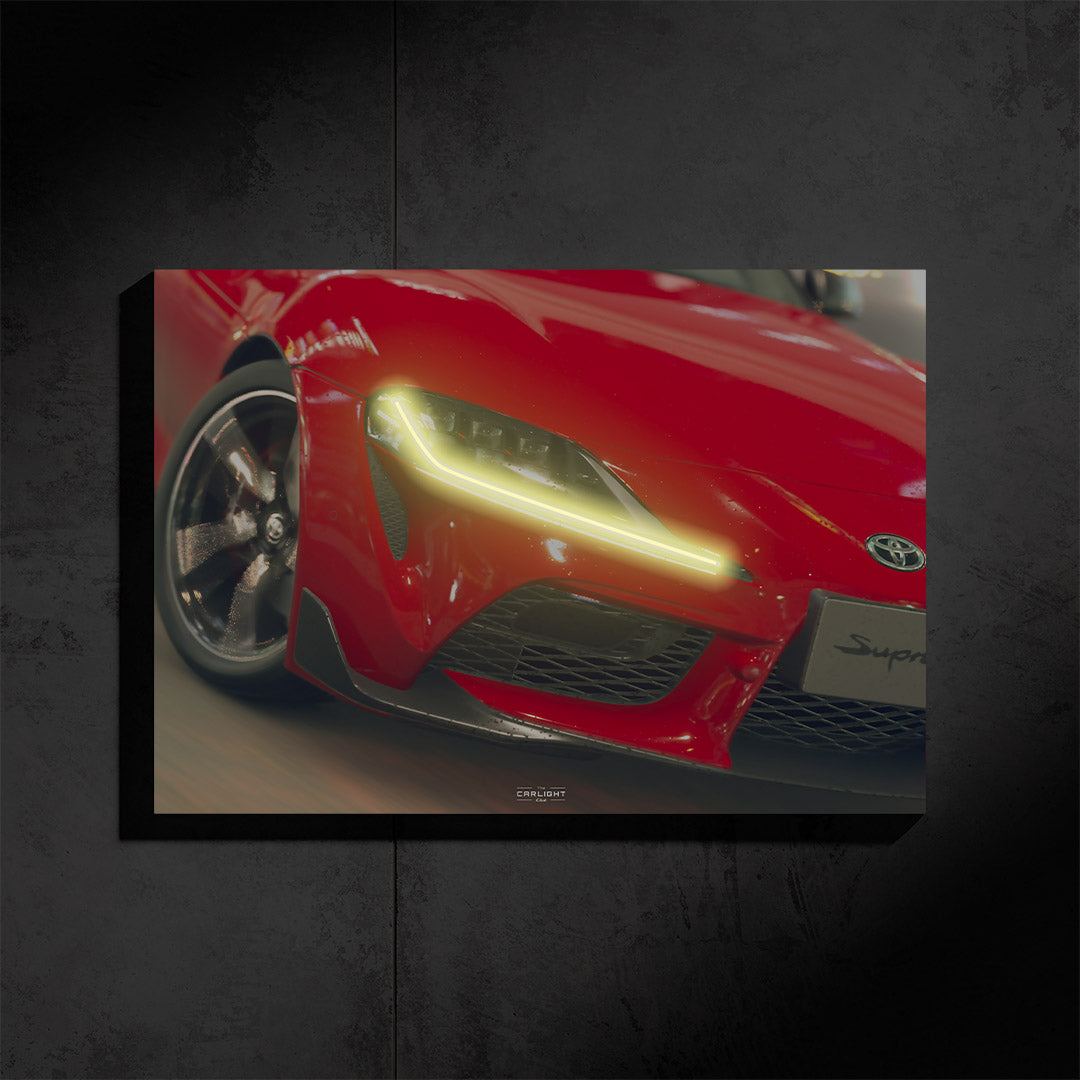 Toyota SUPRA Araba Poster (Neon)