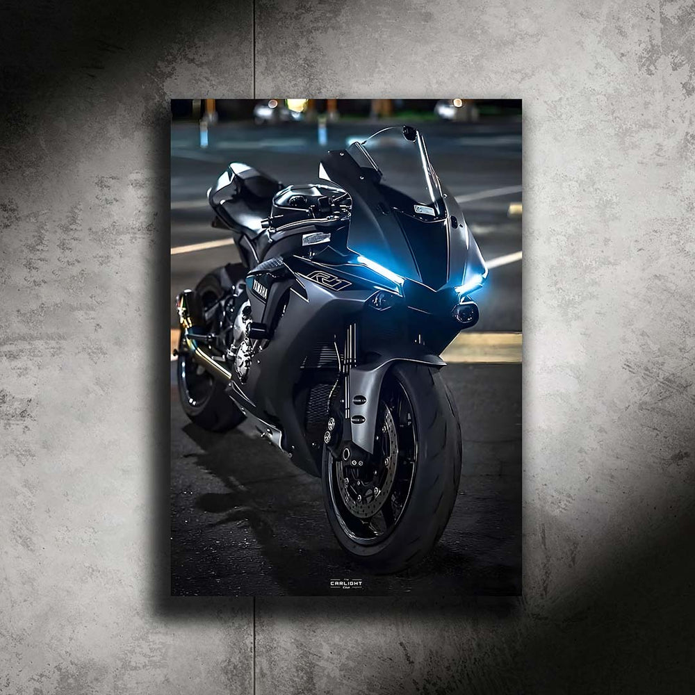 Yamaha R1 Araba Poster (Neon)
