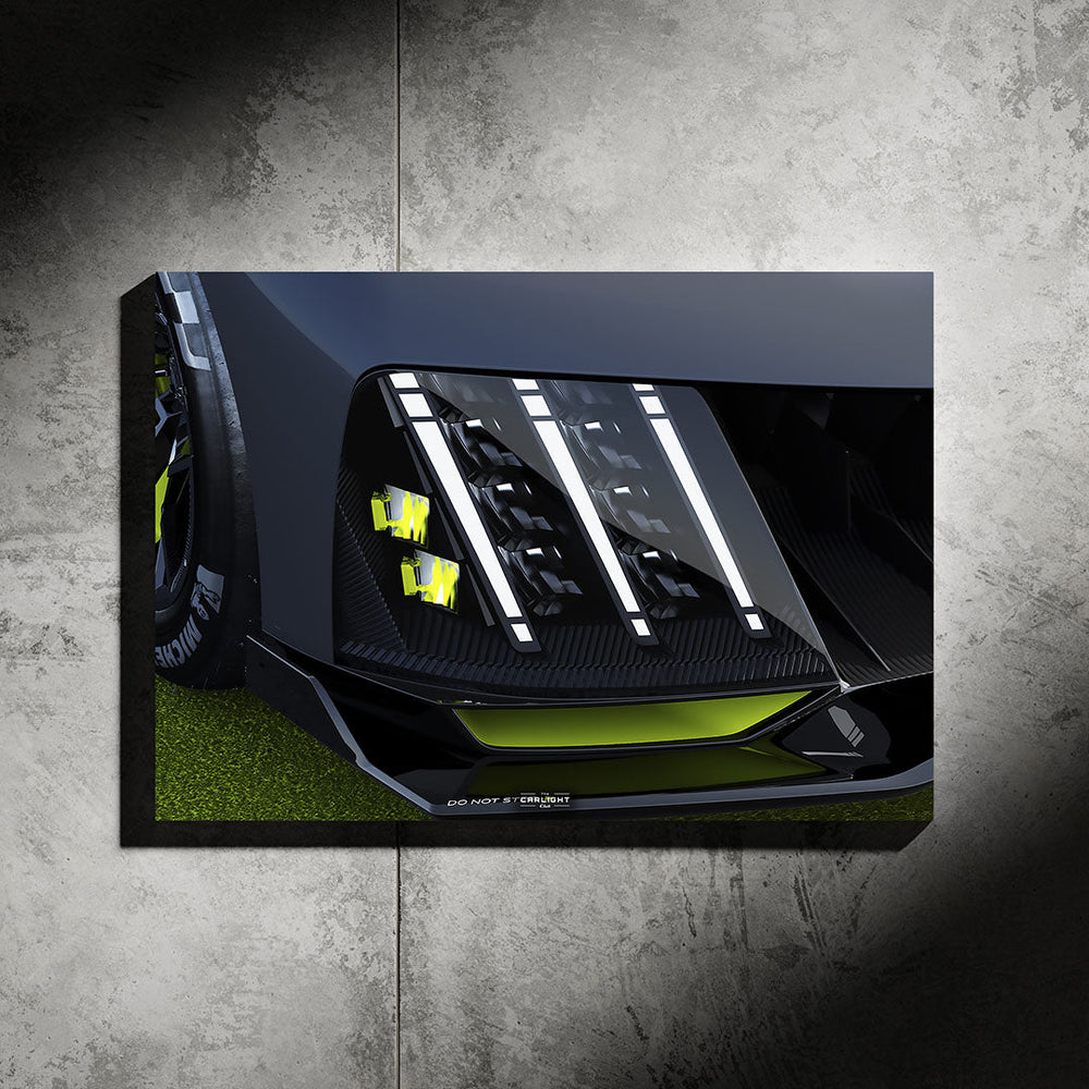 Peugeot 9x8 Araba Poster (Neon)