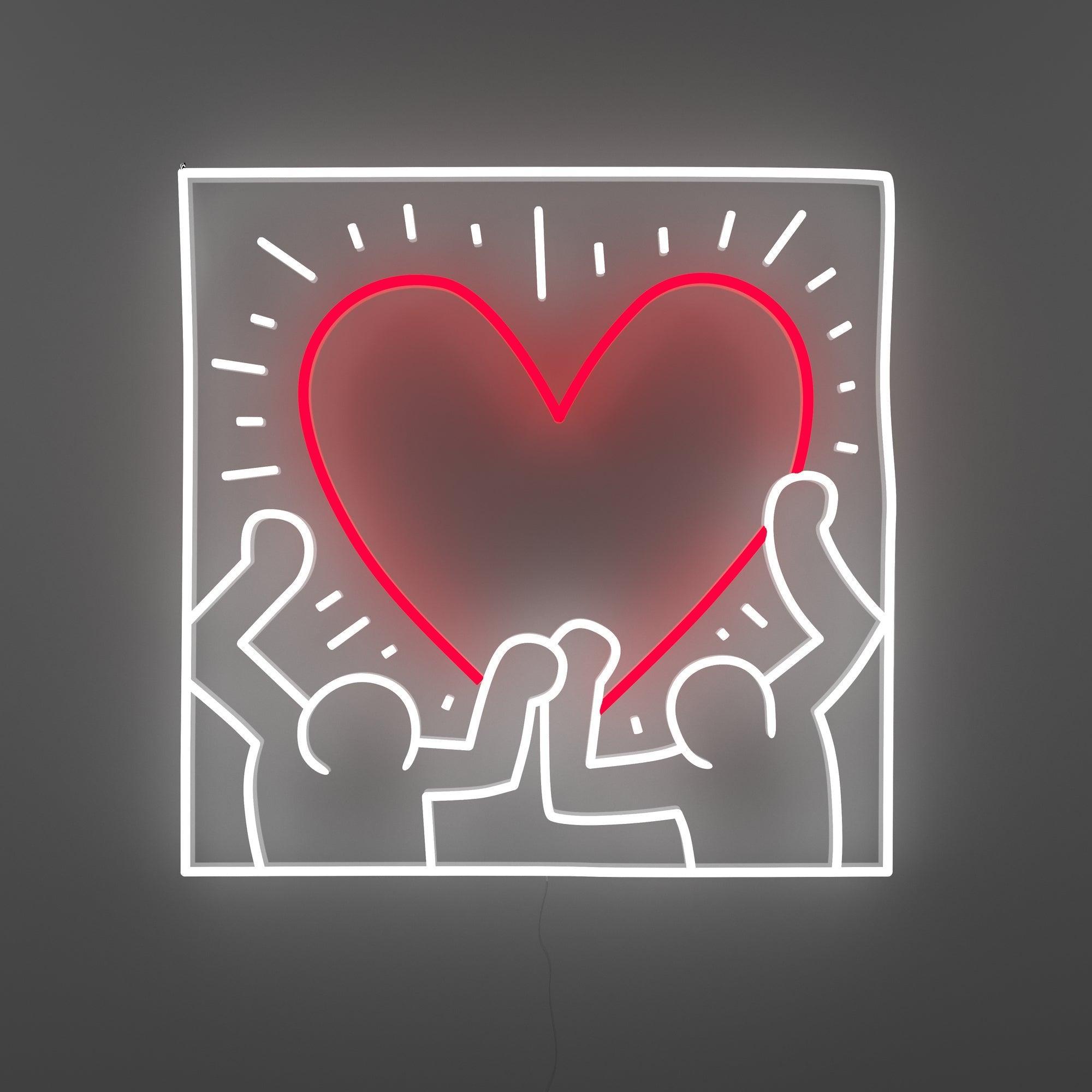 Radiant Heart, YP x Keith Haring, Neon Tabela - Neonbir