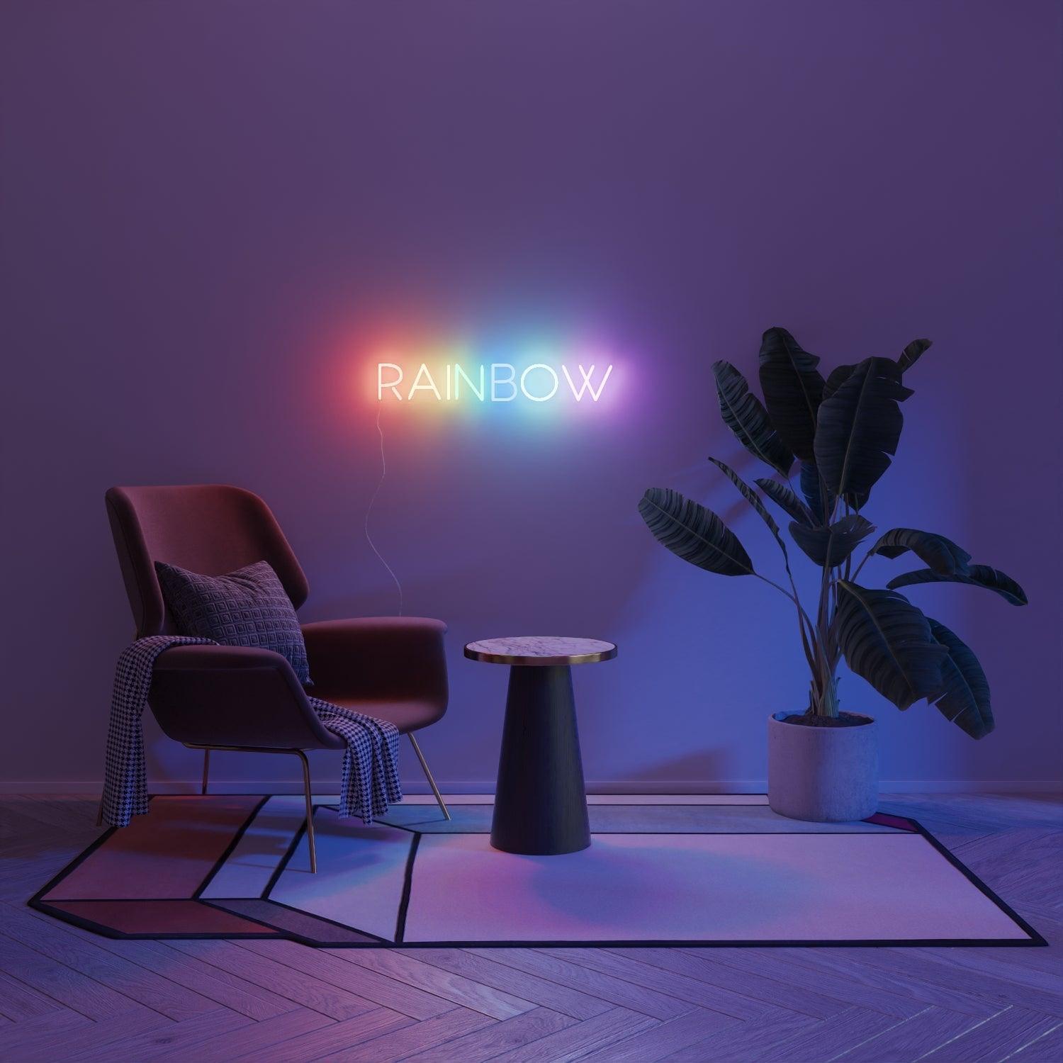 Rainbow - Neon Tabela - Neonbir