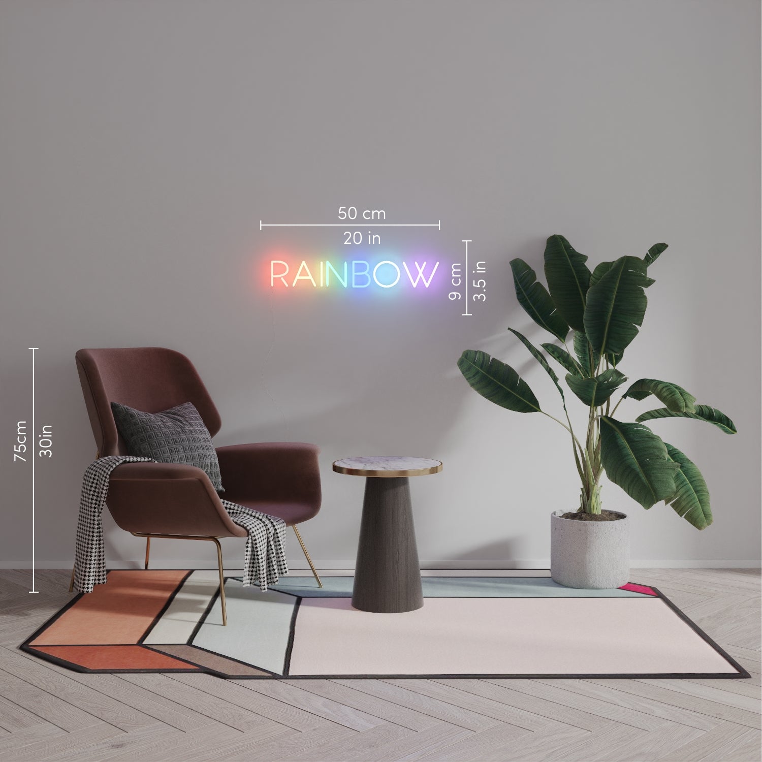 Rainbow - Neon Tabela - Neonbir