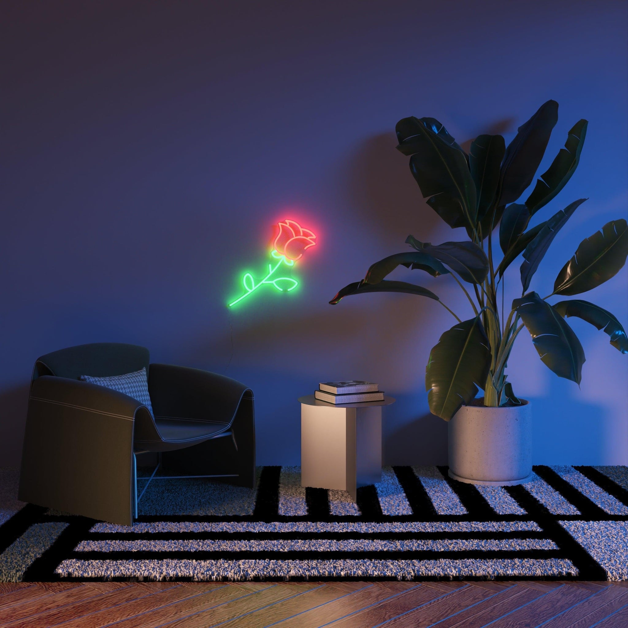 Red Rose, Neon Tabela - Neonbir