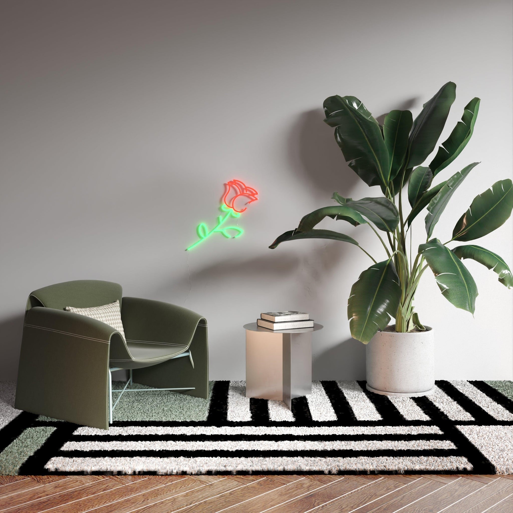 Red Rose, Neon Tabela - Neonbir