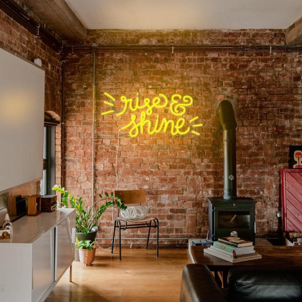 Rise & Shine - Neon Tabela - Neonbir