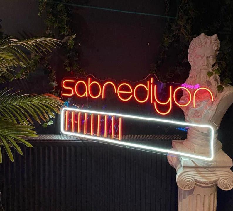 Sabrediyor - Neon Tabela - Neonbir