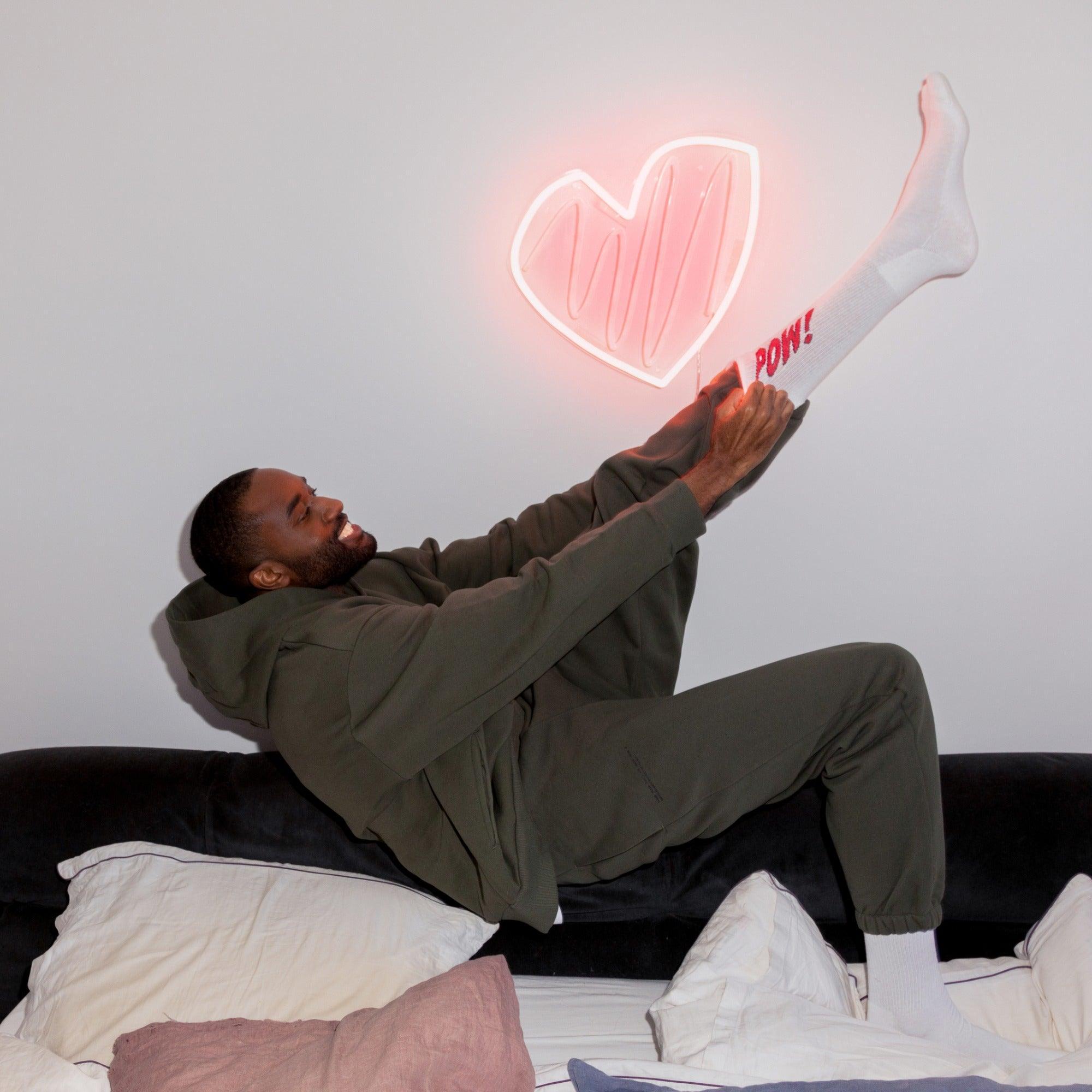 Scribble Heart, Neon Tabela - Neonbir