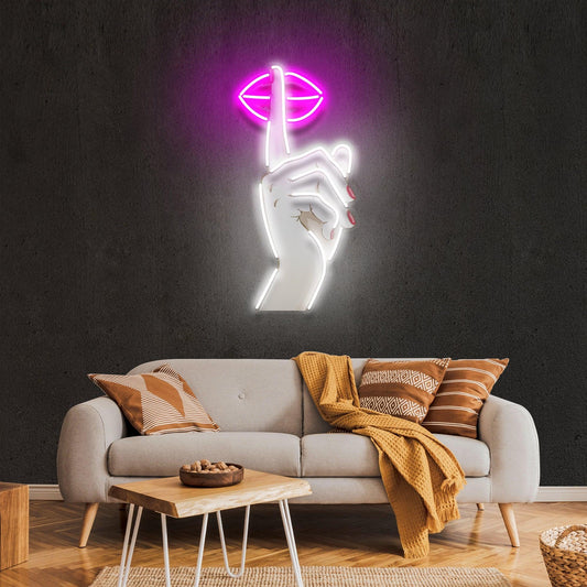 Shut Up Artwork Led Neon Sign Light - Neonbir