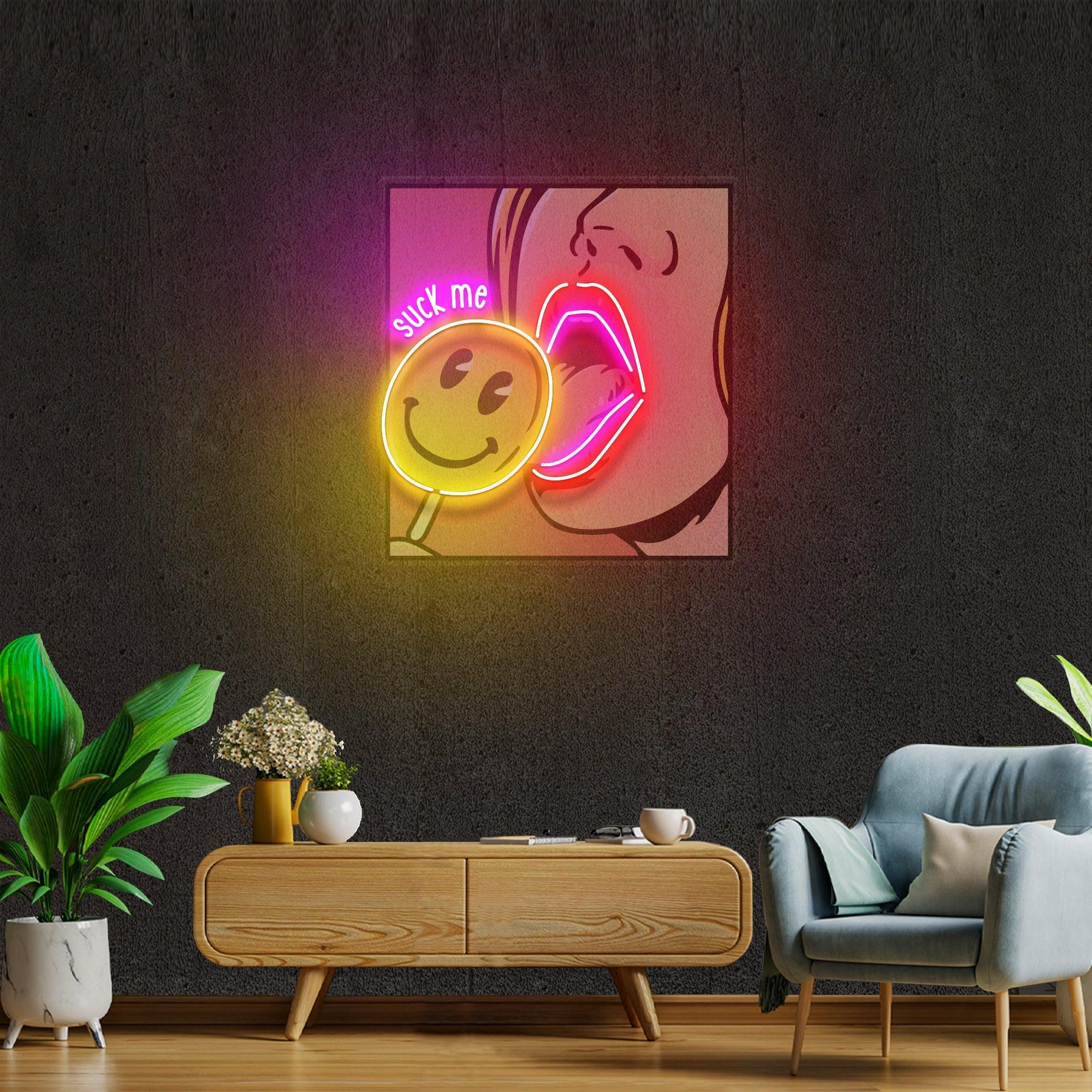 Suck Me Artwork Led Neon Sign Light - Neonbir