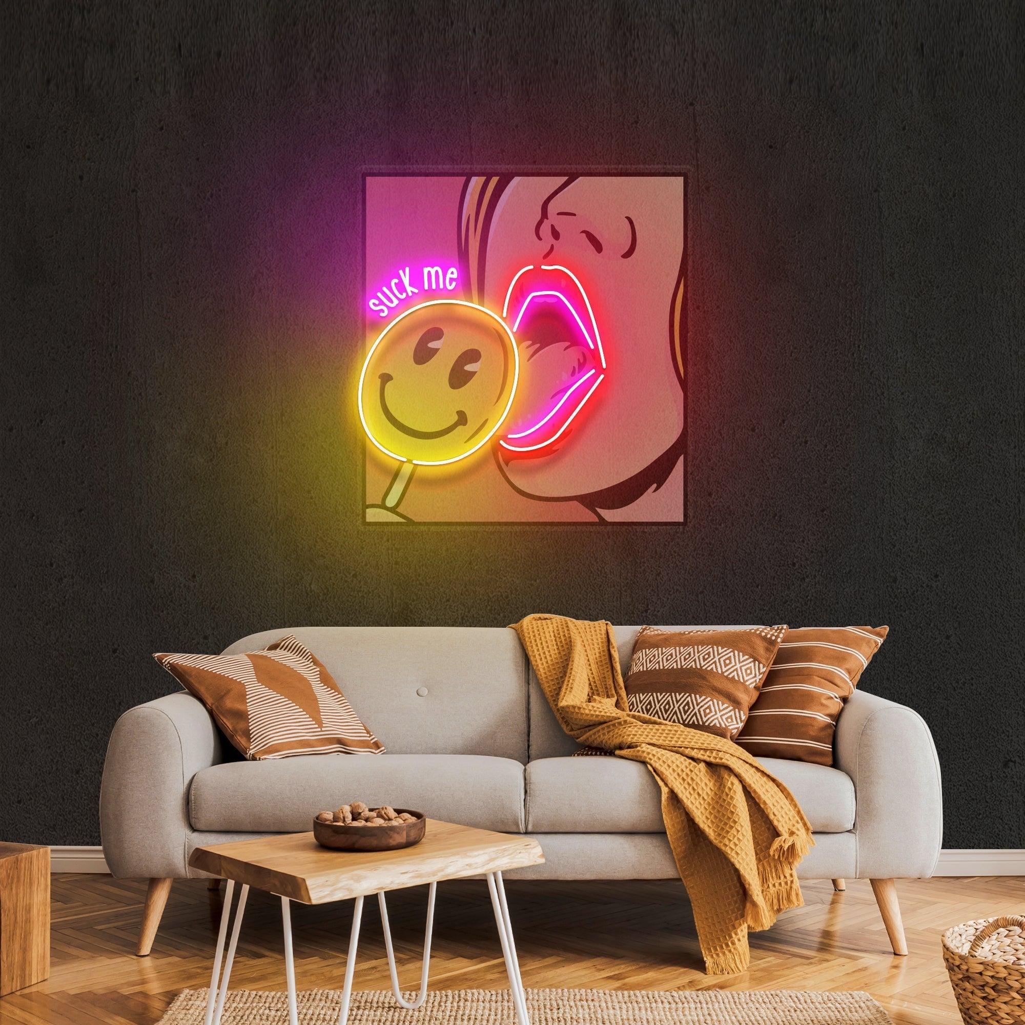 Suck Me Artwork Led Neon Sign Light - Neonbir