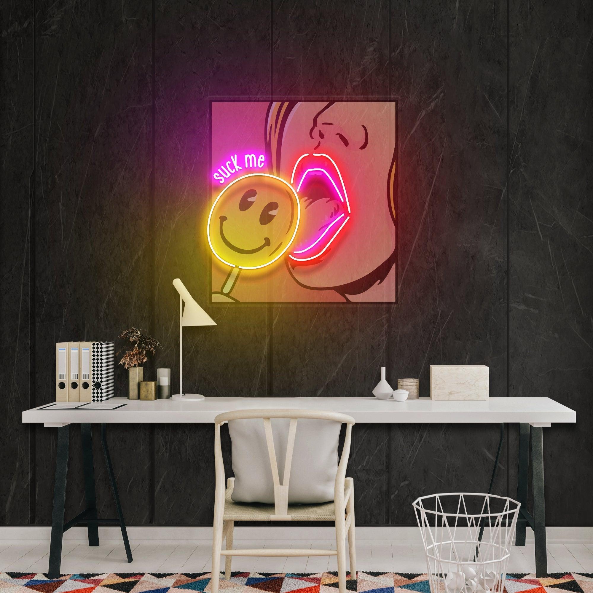 Suck Me Artwork Led Neon Sign Light - Neonbir