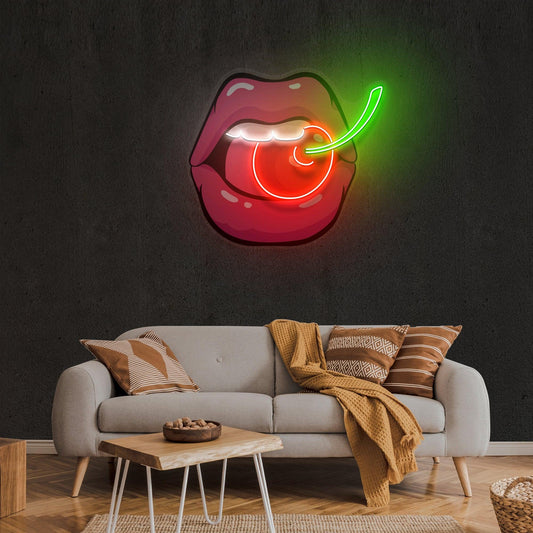 Sweet Cherry Artwork Led Neon Sign Light - Neonbir