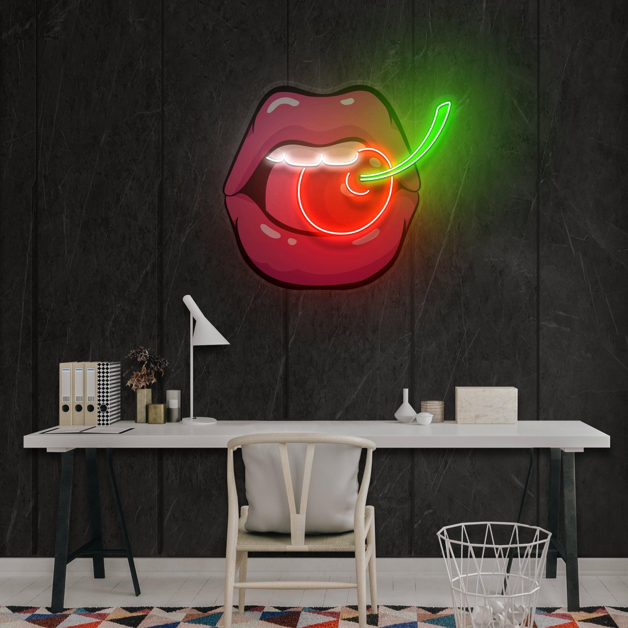 Sweet Cherry Artwork Led Neon Sign Light - Neonbir