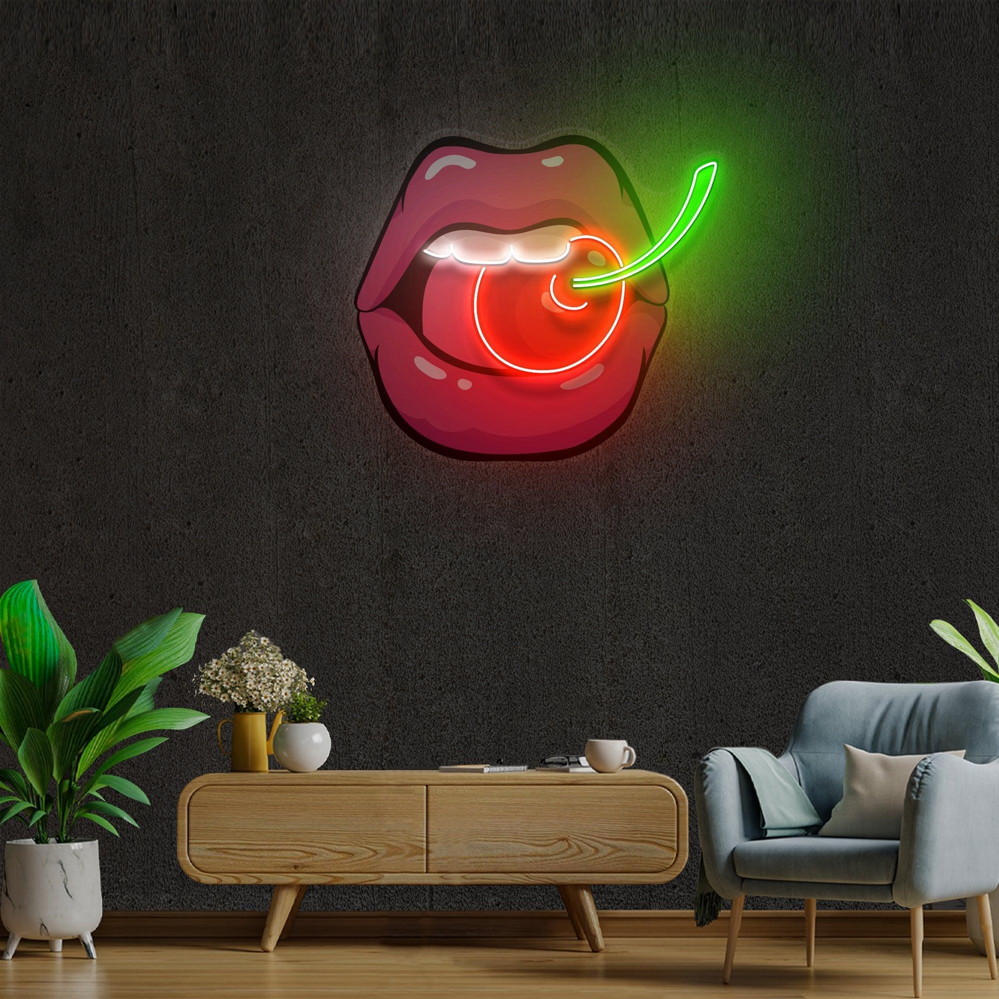 Sweet Cherry Artwork Led Neon Sign Light - Neonbir