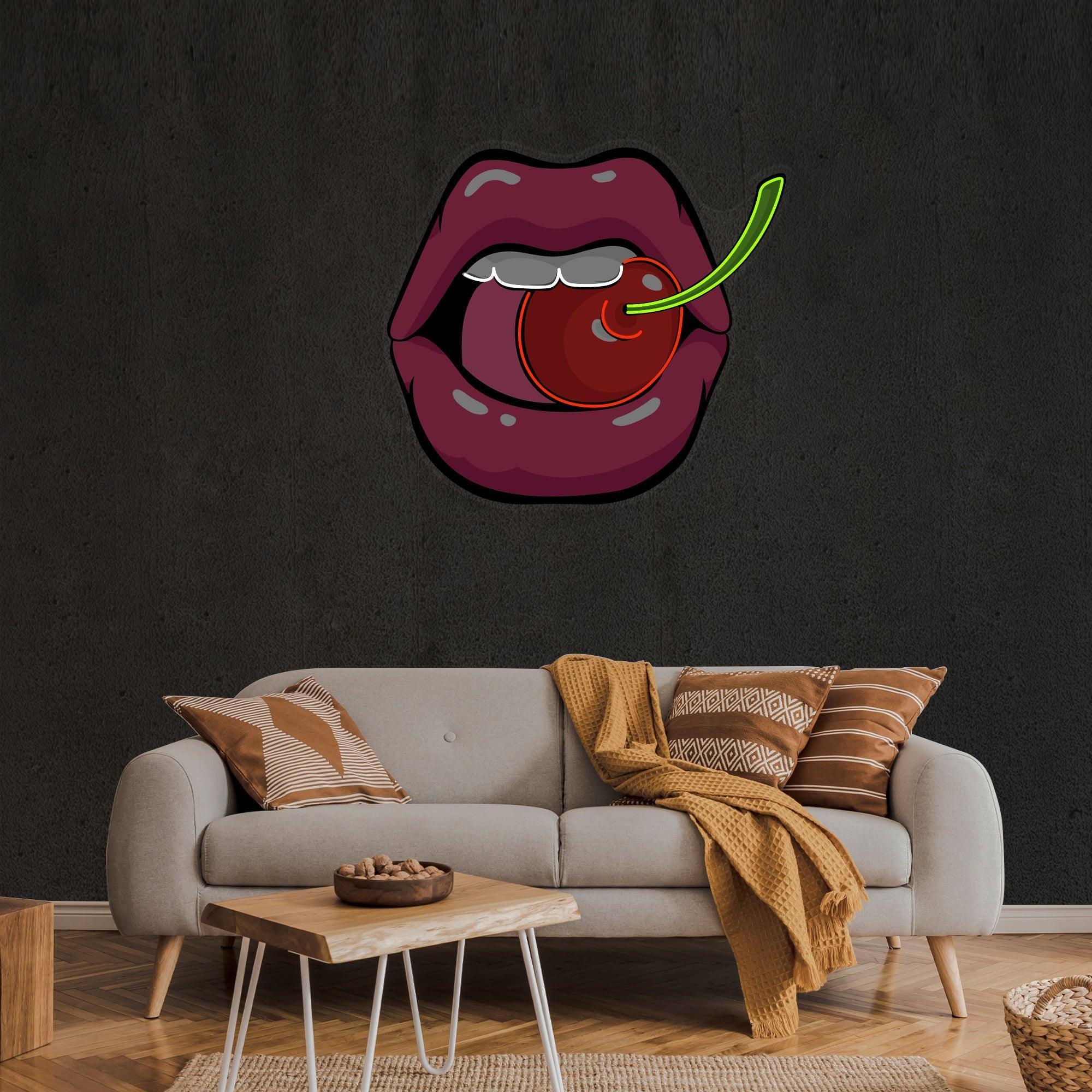 Sweet Cherry Artwork Led Neon Sign Light - Neonbir