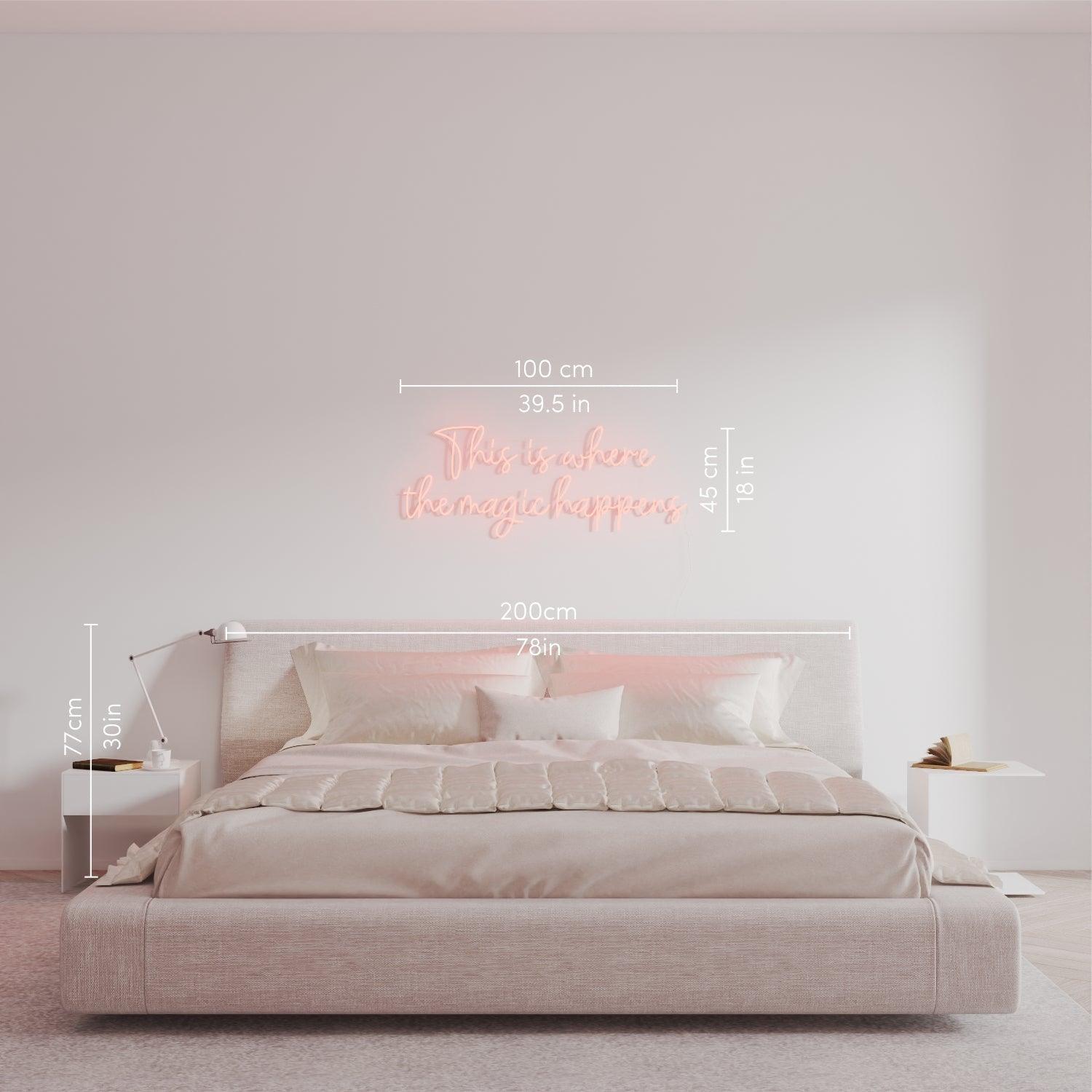 This is where the magic happens - Neon Tabela - Neonbir