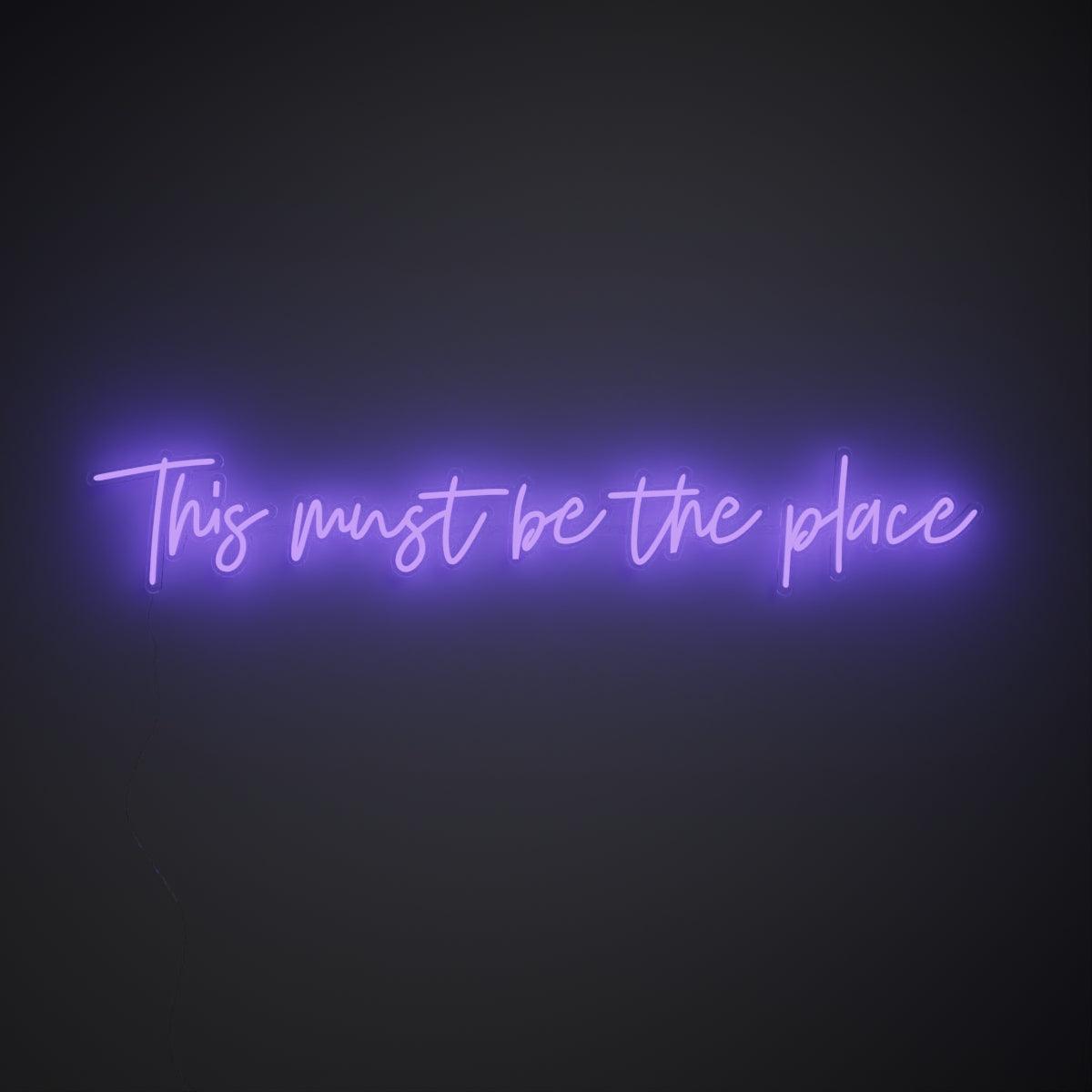 This must be the place - Neon Tabela - Neonbir