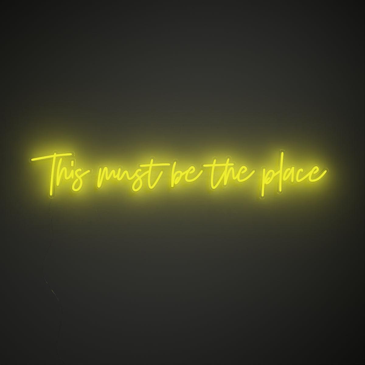 This must be the place - Neon Tabela - Neonbir