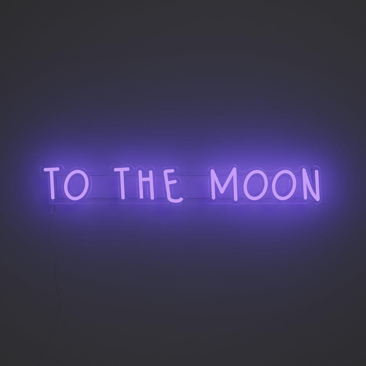 To the moon - Neon Tabela - Neonbir