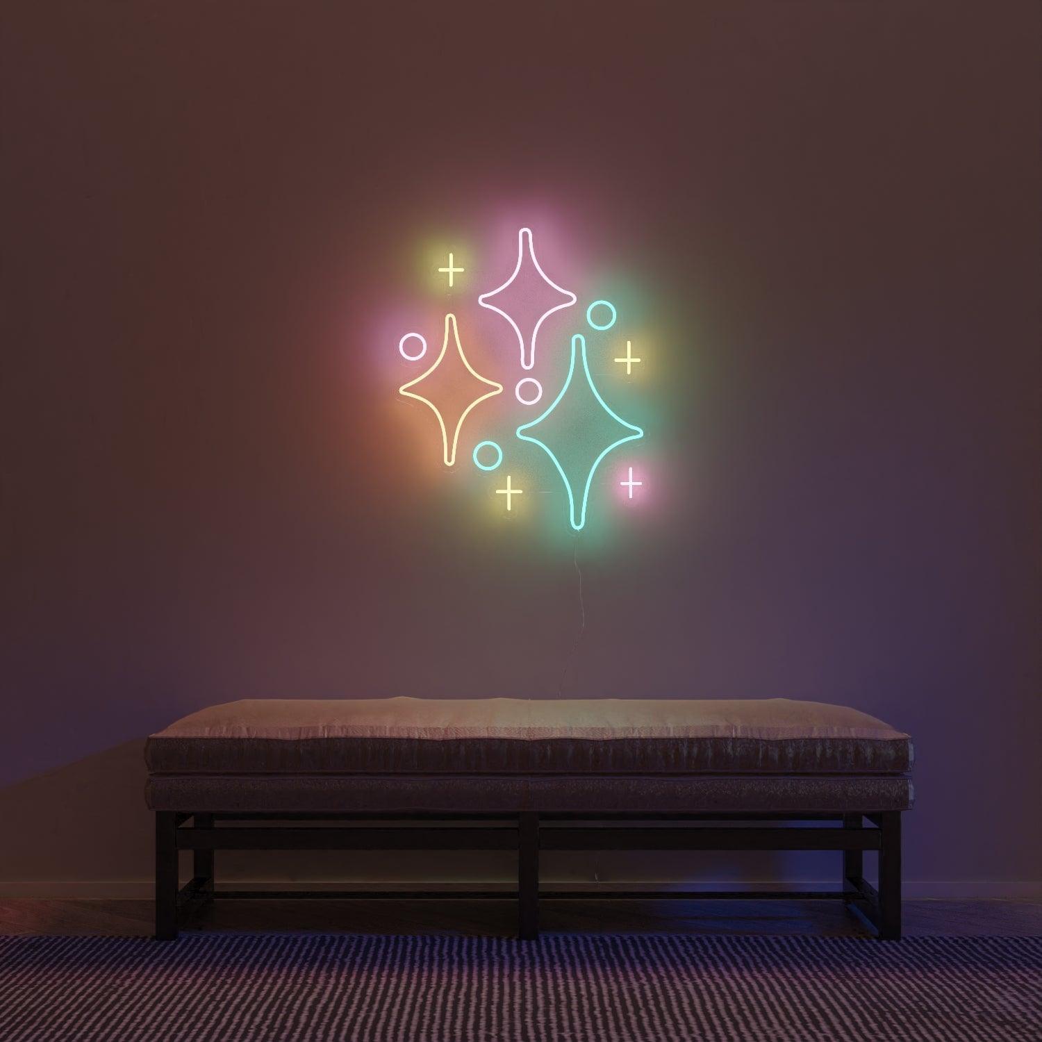 Twinkling Stars by Joanna Behar - Neon Tabela - Neonbir