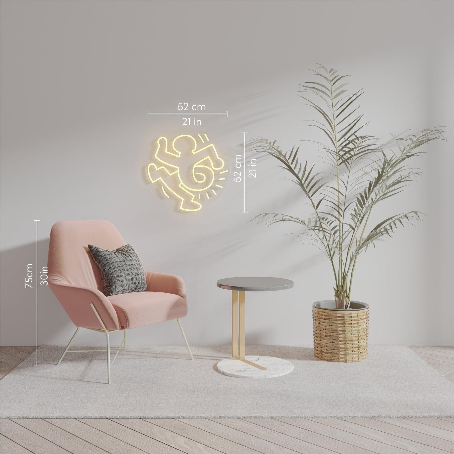 Twisted Man, YP x Keith Haring, Neon Tabela - Neonbir