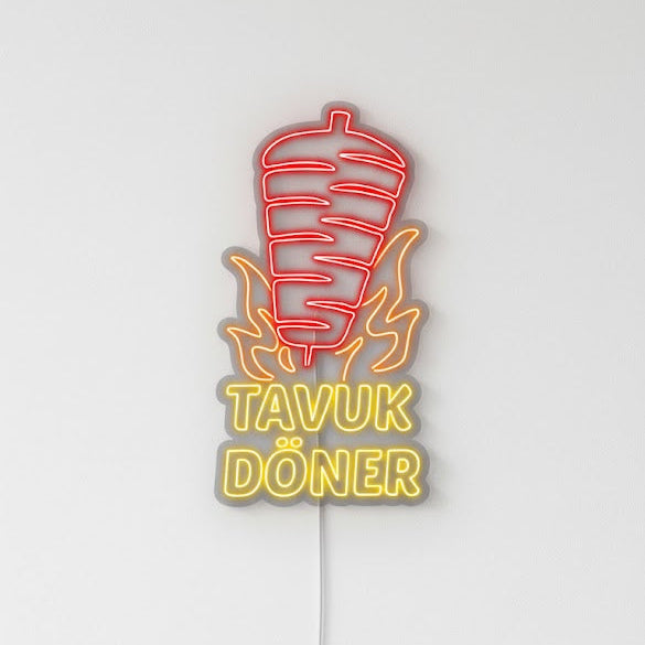 Tavuk Döner Neon Tabela