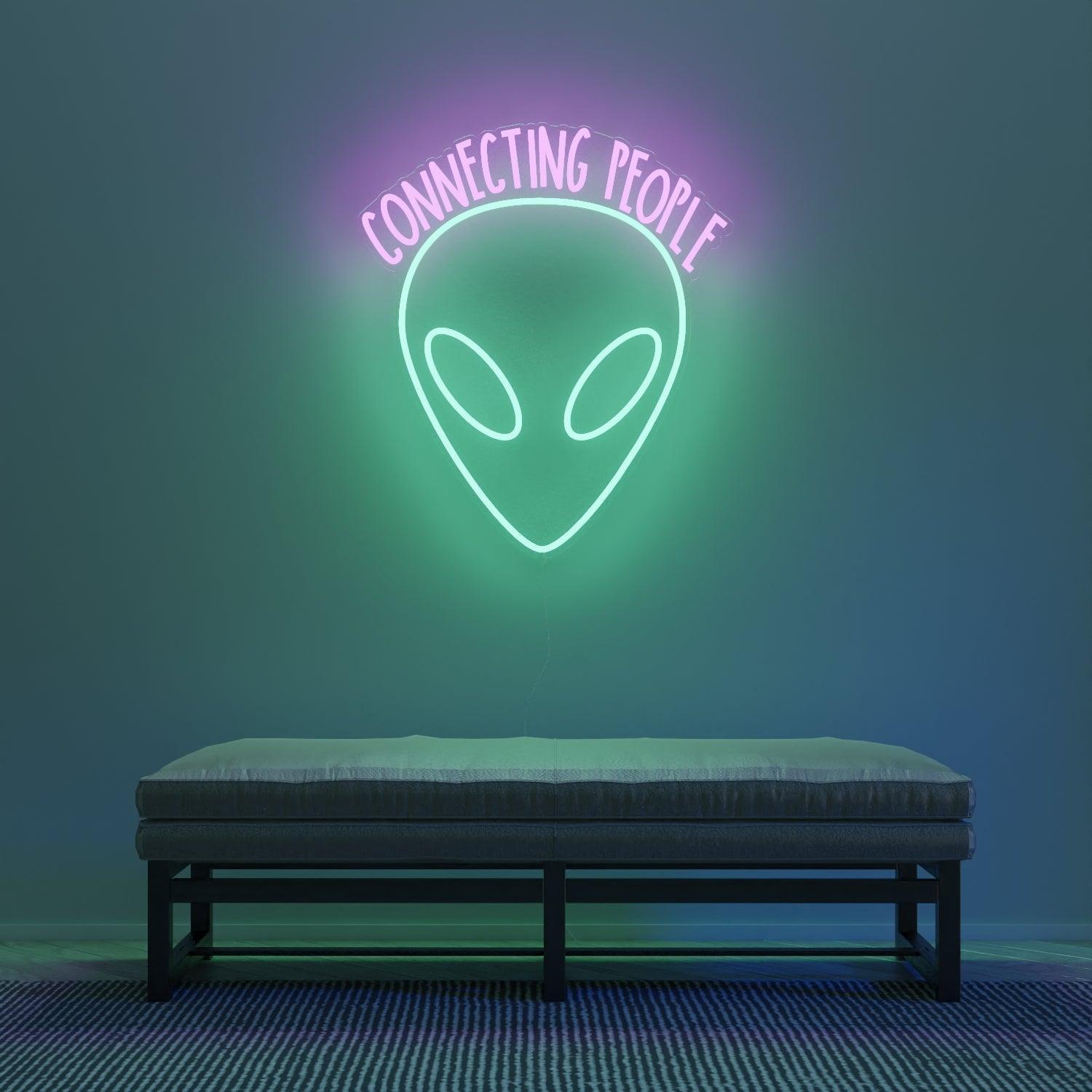 Connecting People by Kelly Dabbah, Neon Tabela - Neonbir