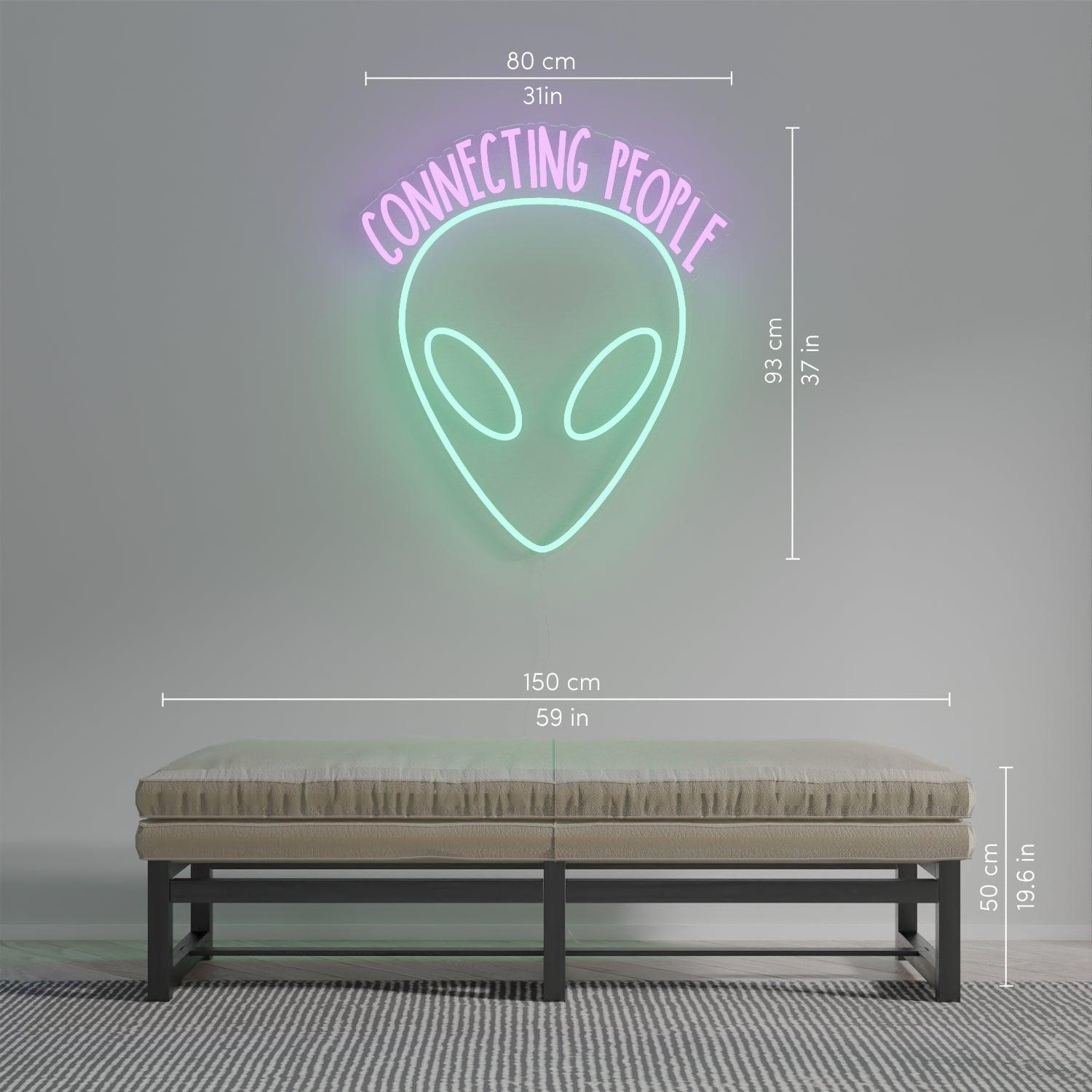 Connecting People by Kelly Dabbah, Neon Tabela - Neonbir