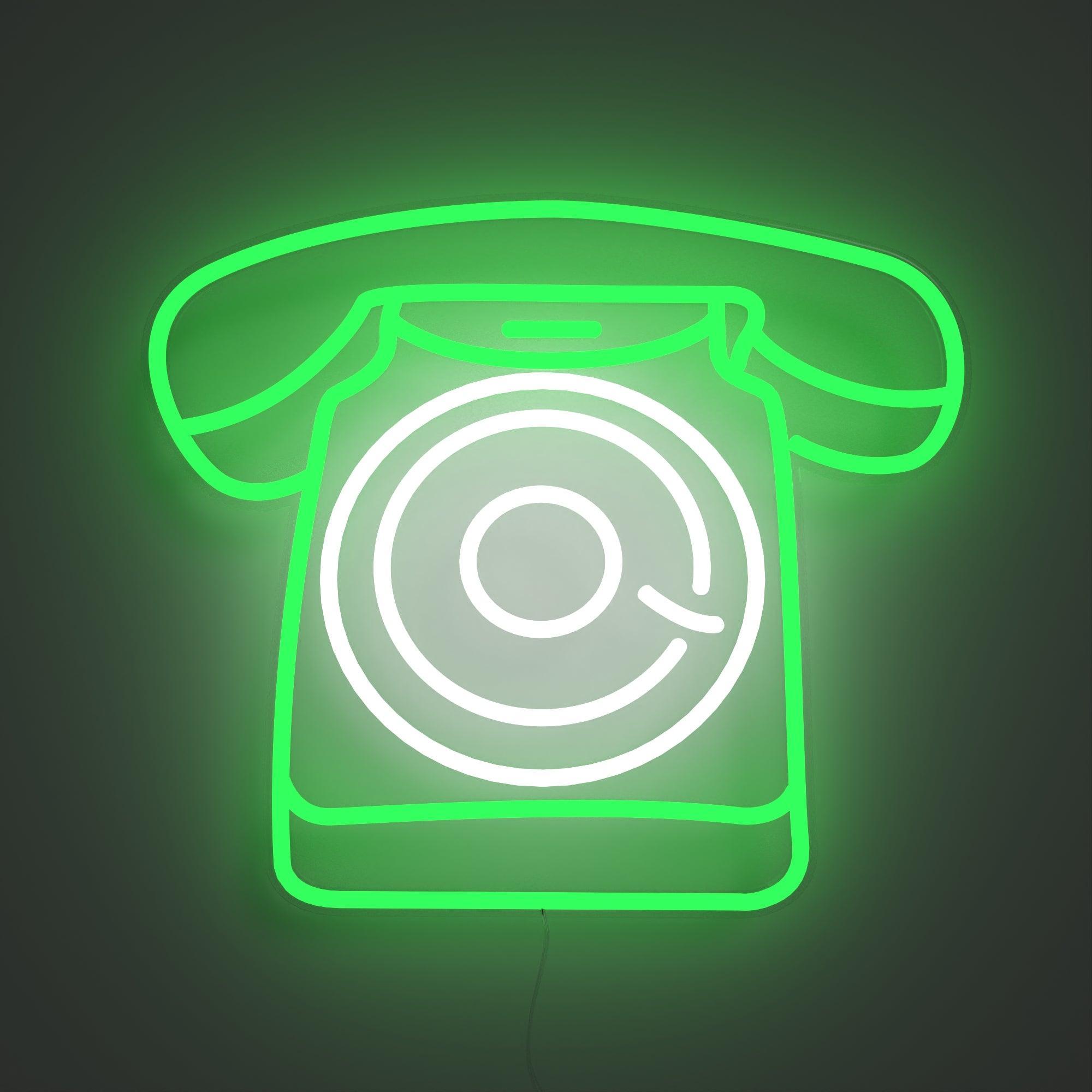 Vintage Phone - Neon Tabela - Neonbir