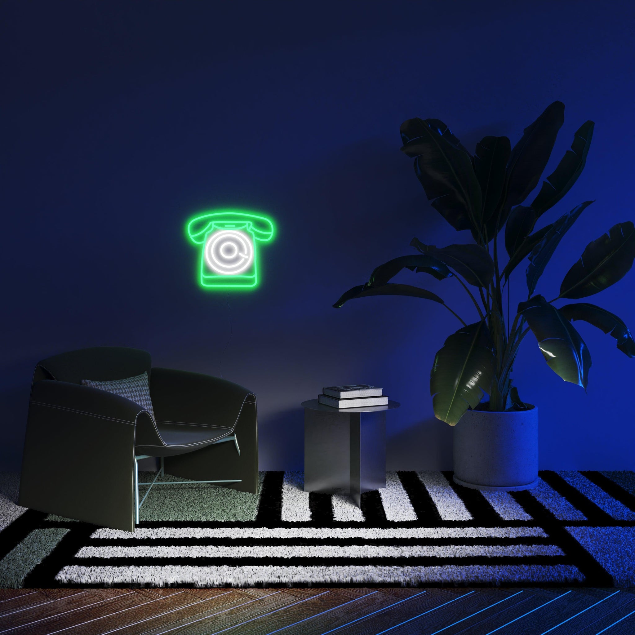 Vintage Phone - Neon Tabela - Neonbir