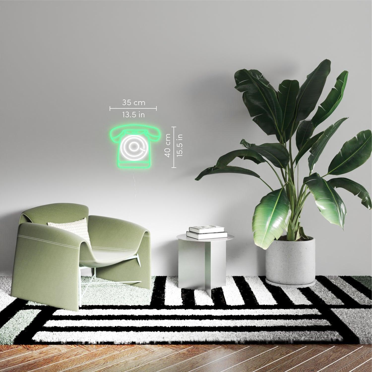 Vintage Phone - Neon Tabela - Neonbir