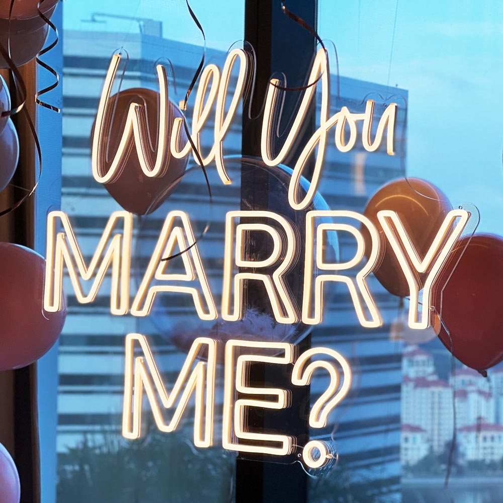 Will You Marry Me? Neon Dekor
