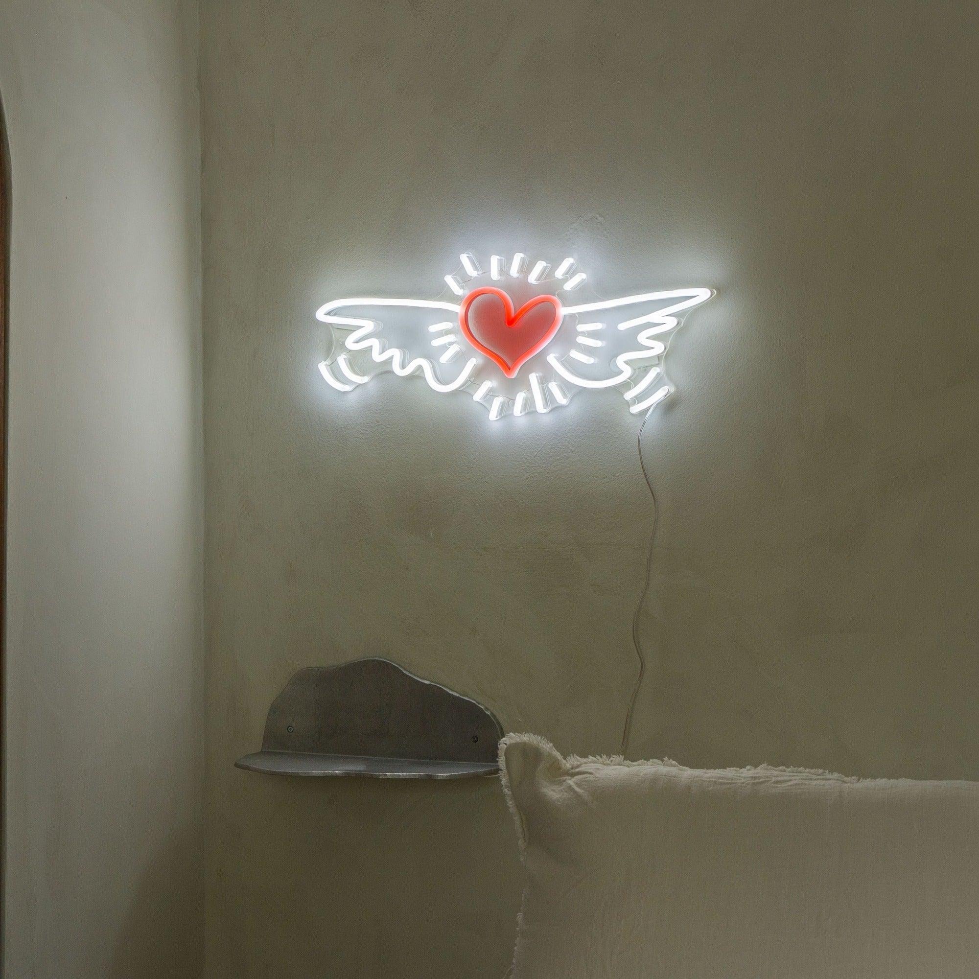Wing Heart, YP x Keith Haring, Neon Tabela - Neonbir
