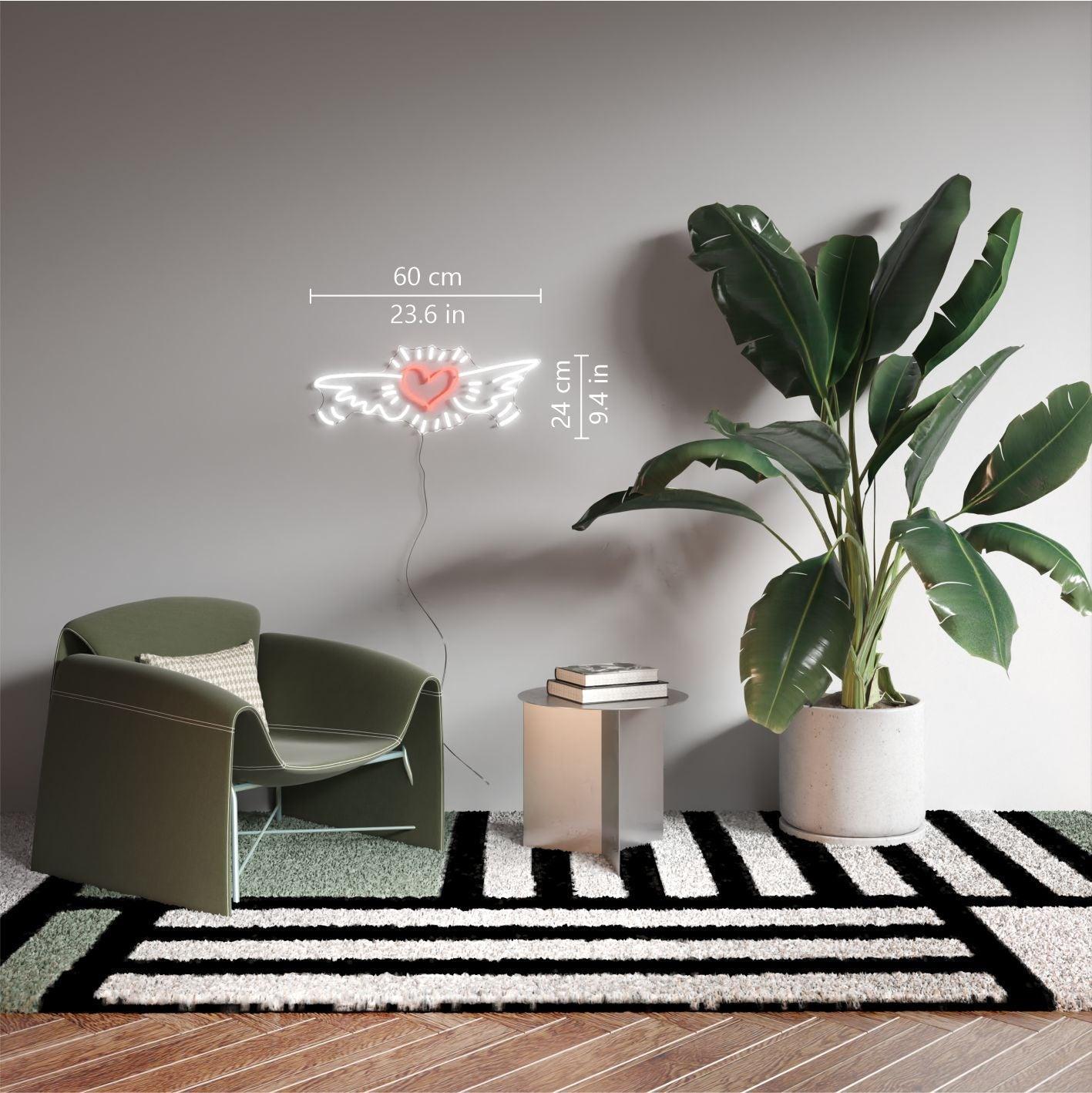 Wing Heart, YP x Keith Haring, Neon Tabela - Neonbir