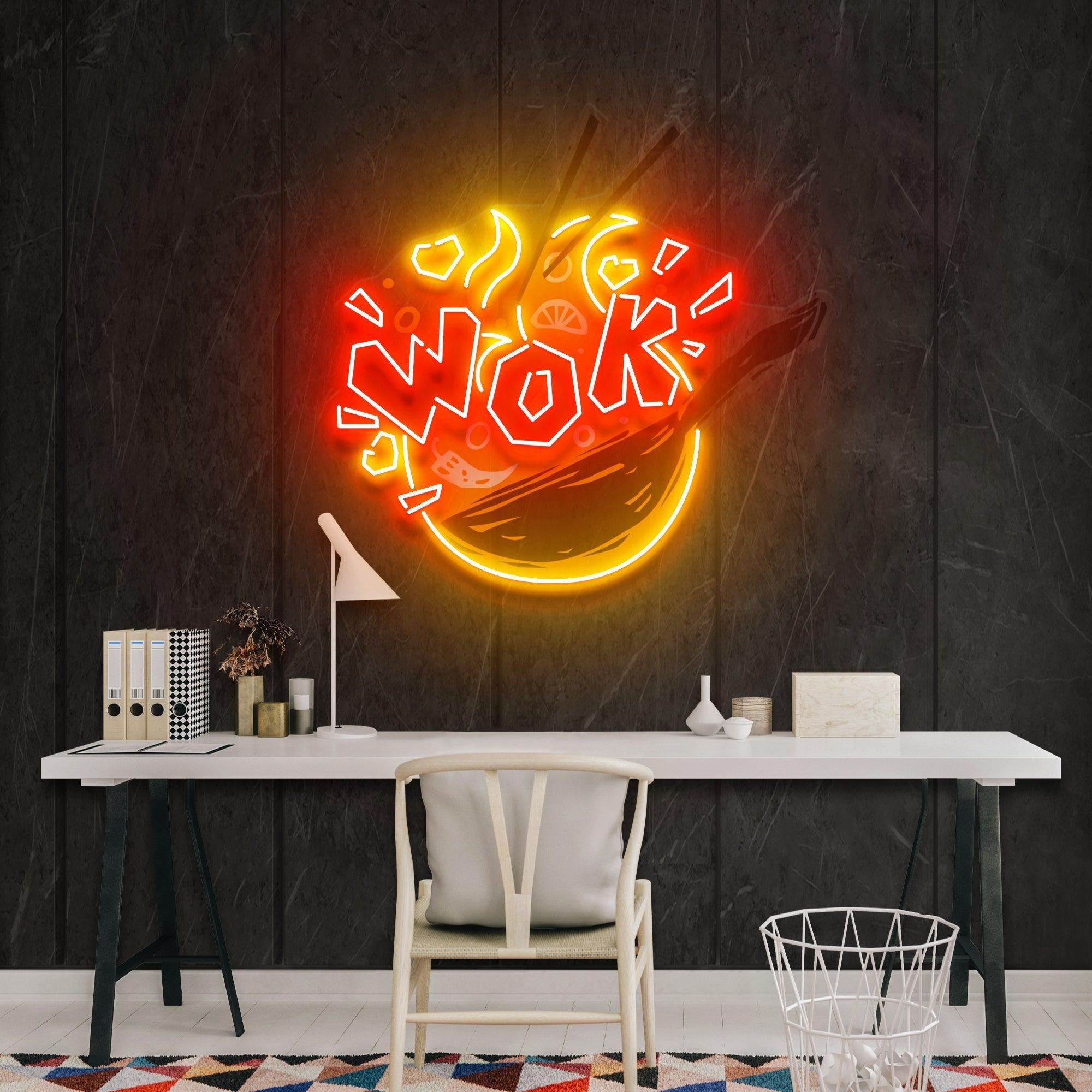 Wok Artwork Led Neon Sign Light - Neonbir