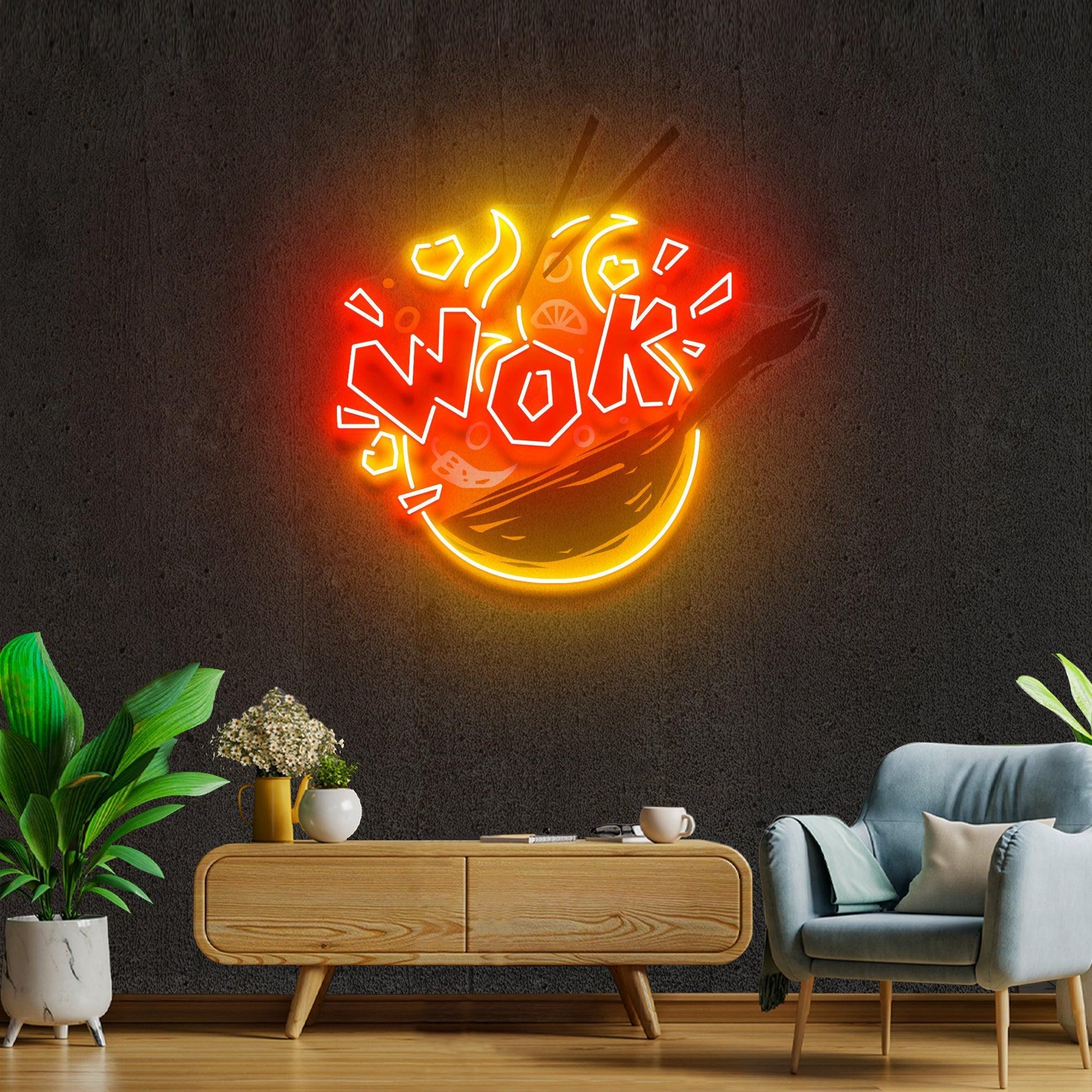 Wok Artwork Led Neon Sign Light - Neonbir