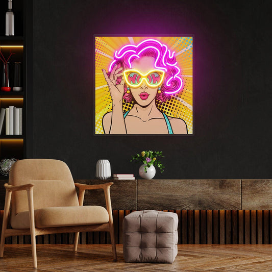 Wow Pop Art Led Neon Sign Light - Neonbir