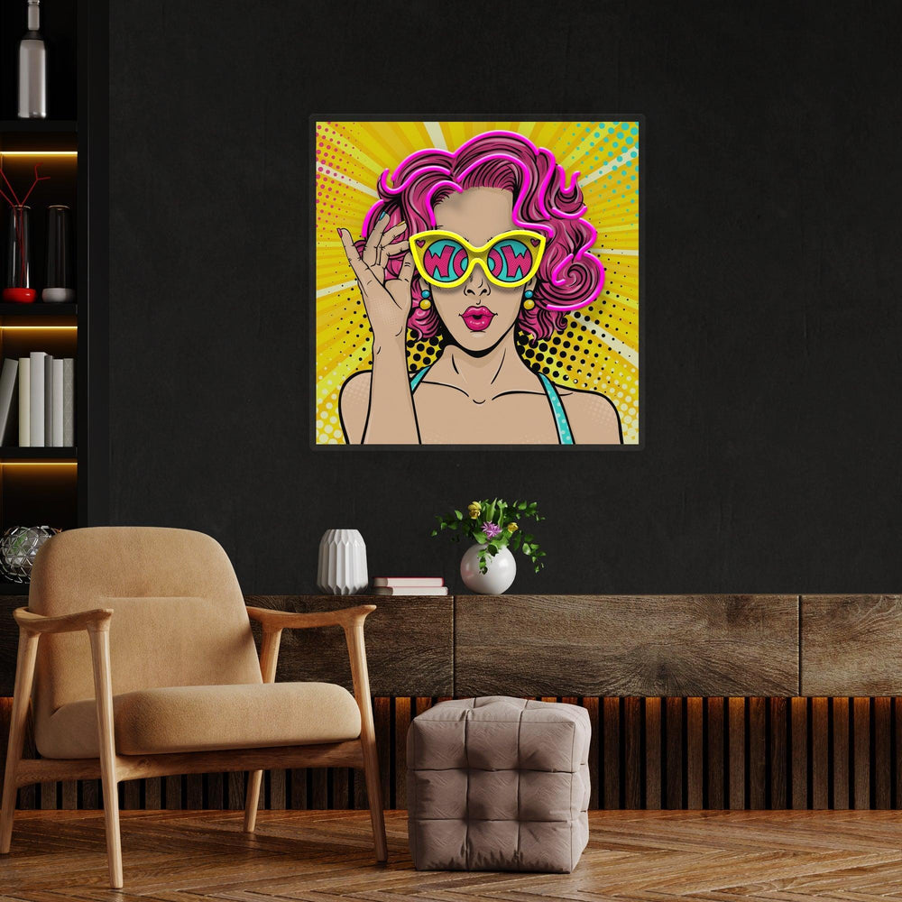 Wow Pop Art Led Neon Sign Light - Neonbir