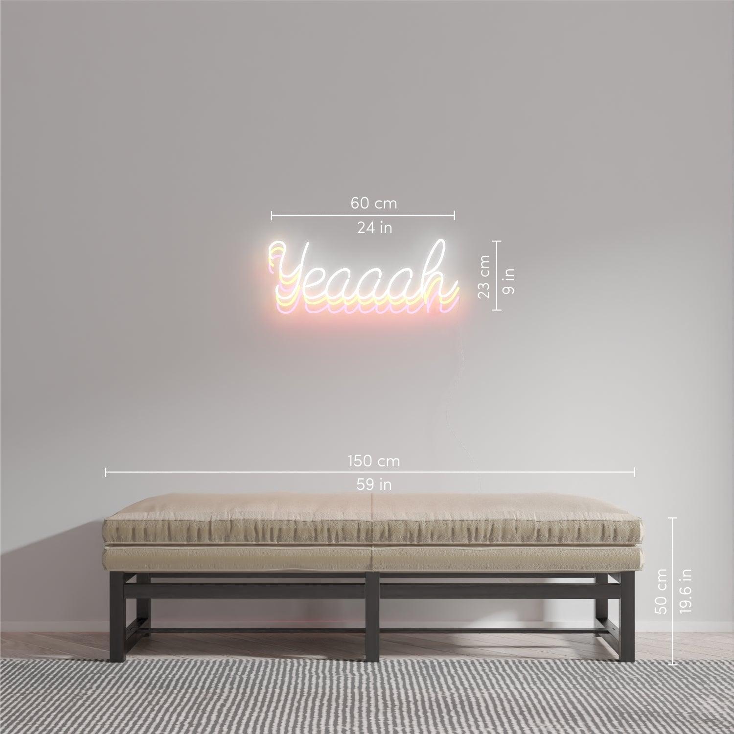 Yeaaah by Zoe Roe, Neon Tabela - Neonbir
