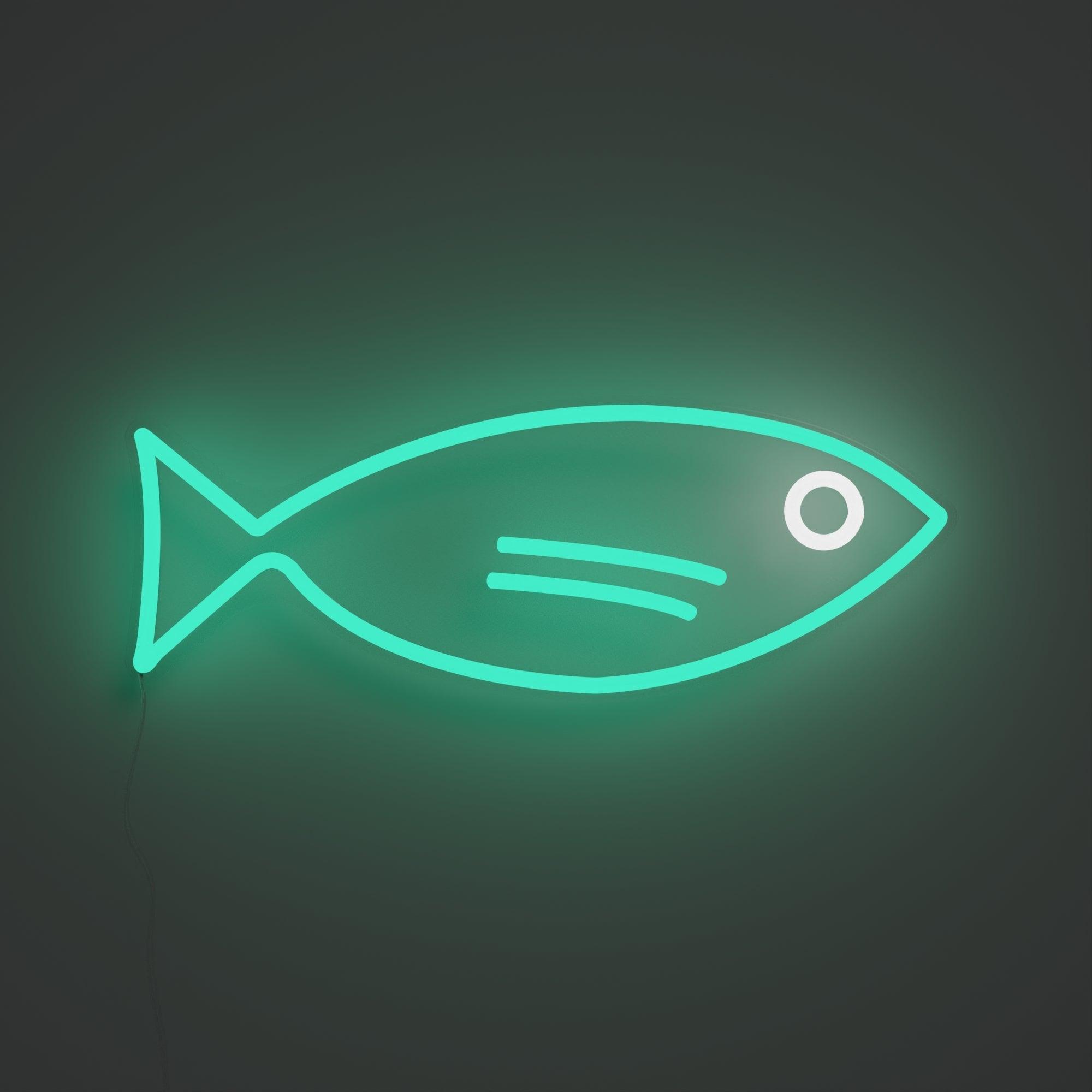 Fishy Friend Teal - Neon Tabela - Neonbir