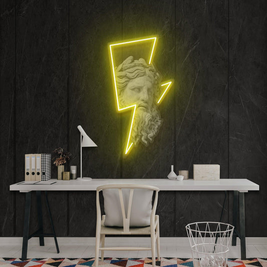 Zeus Neon Artwork Led Neon Sign Light - Neonbir