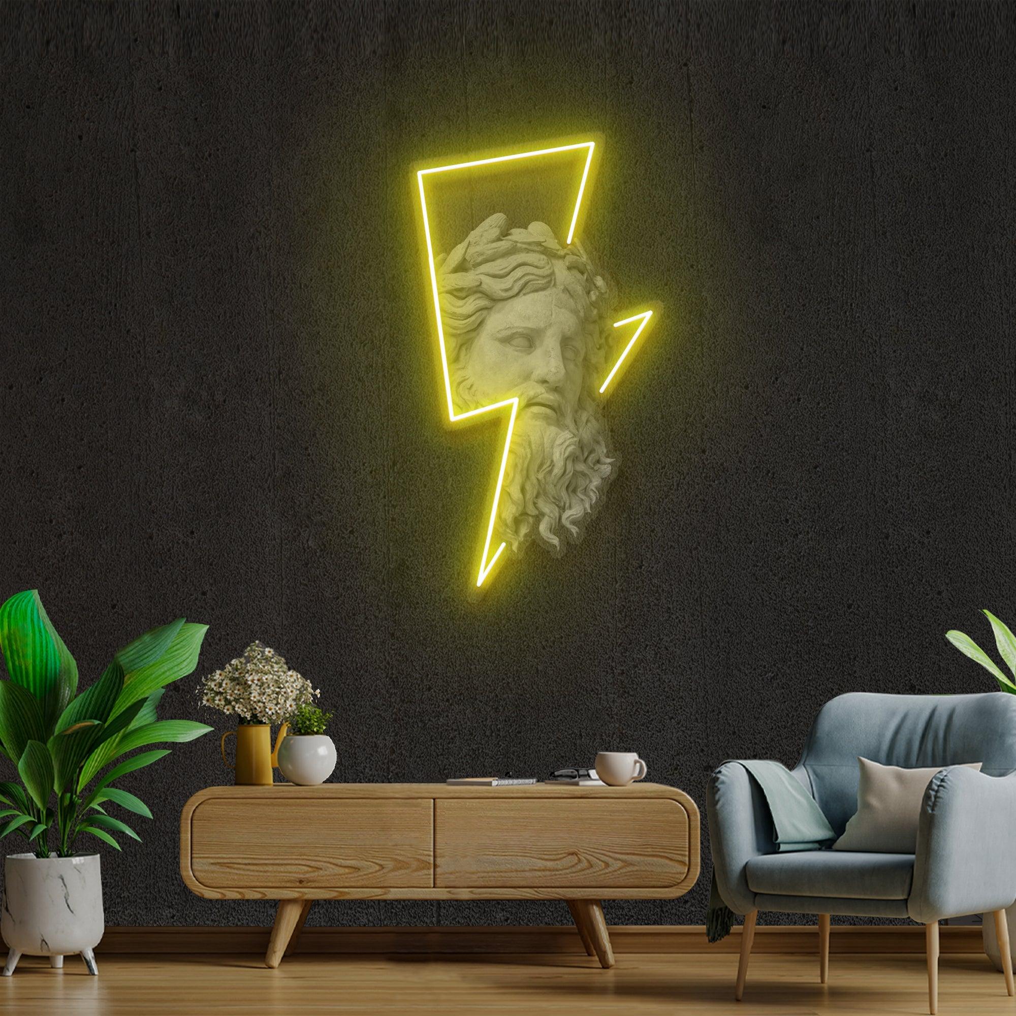 Zeus Neon Artwork Led Neon Sign Light - Neonbir