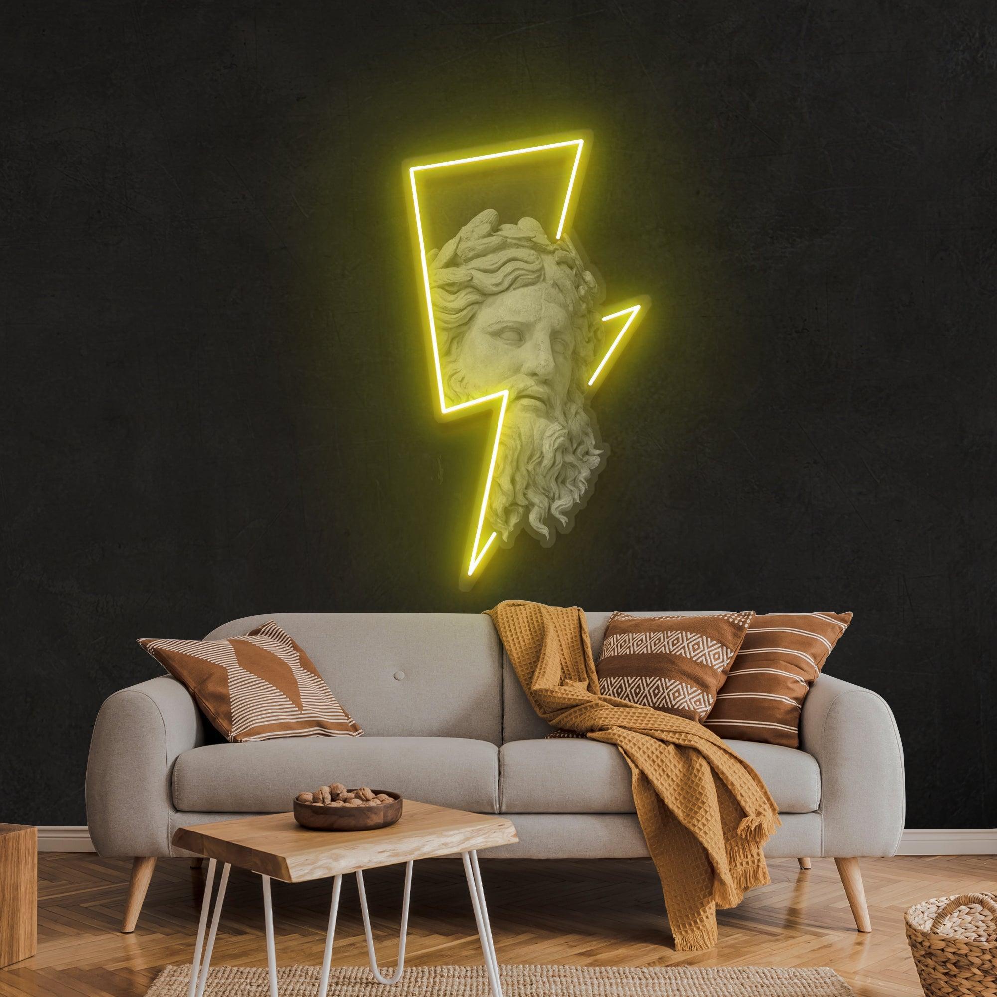 Zeus Neon Artwork Led Neon Sign Light - Neonbir