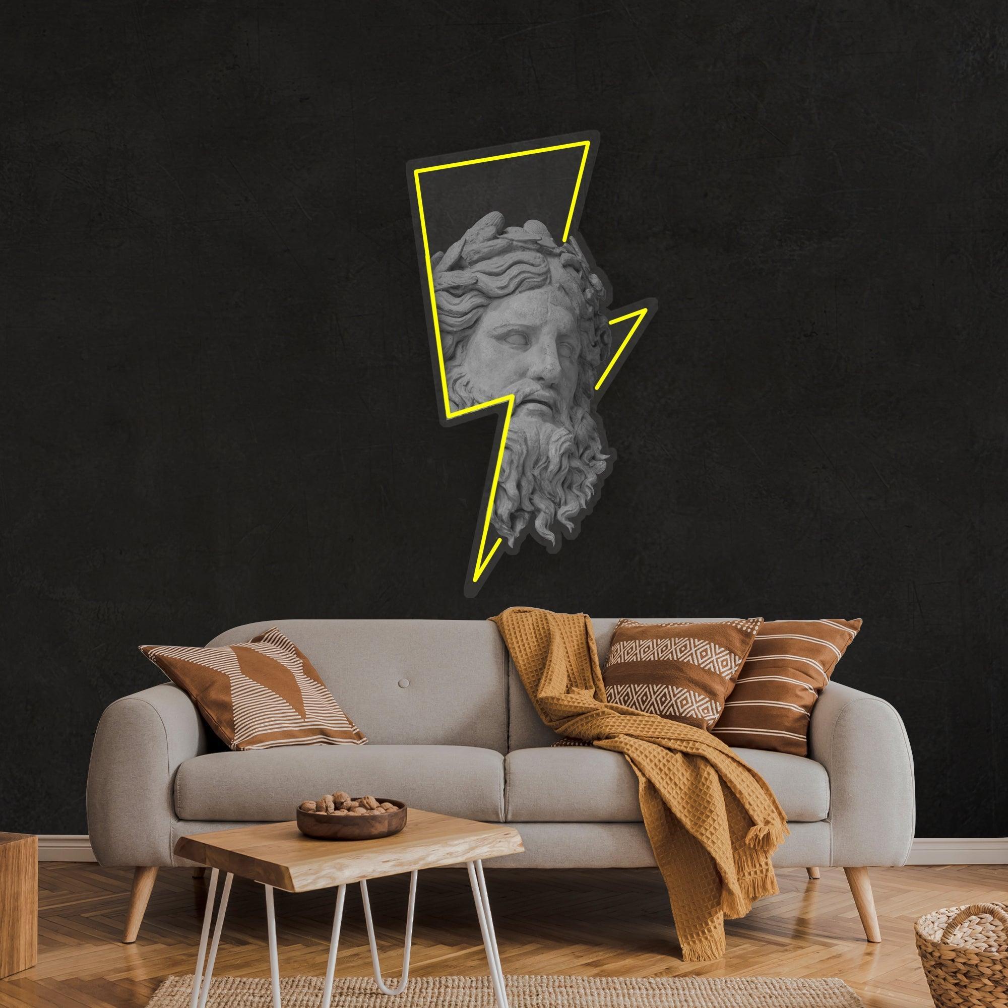 Zeus Neon Artwork Led Neon Sign Light - Neonbir