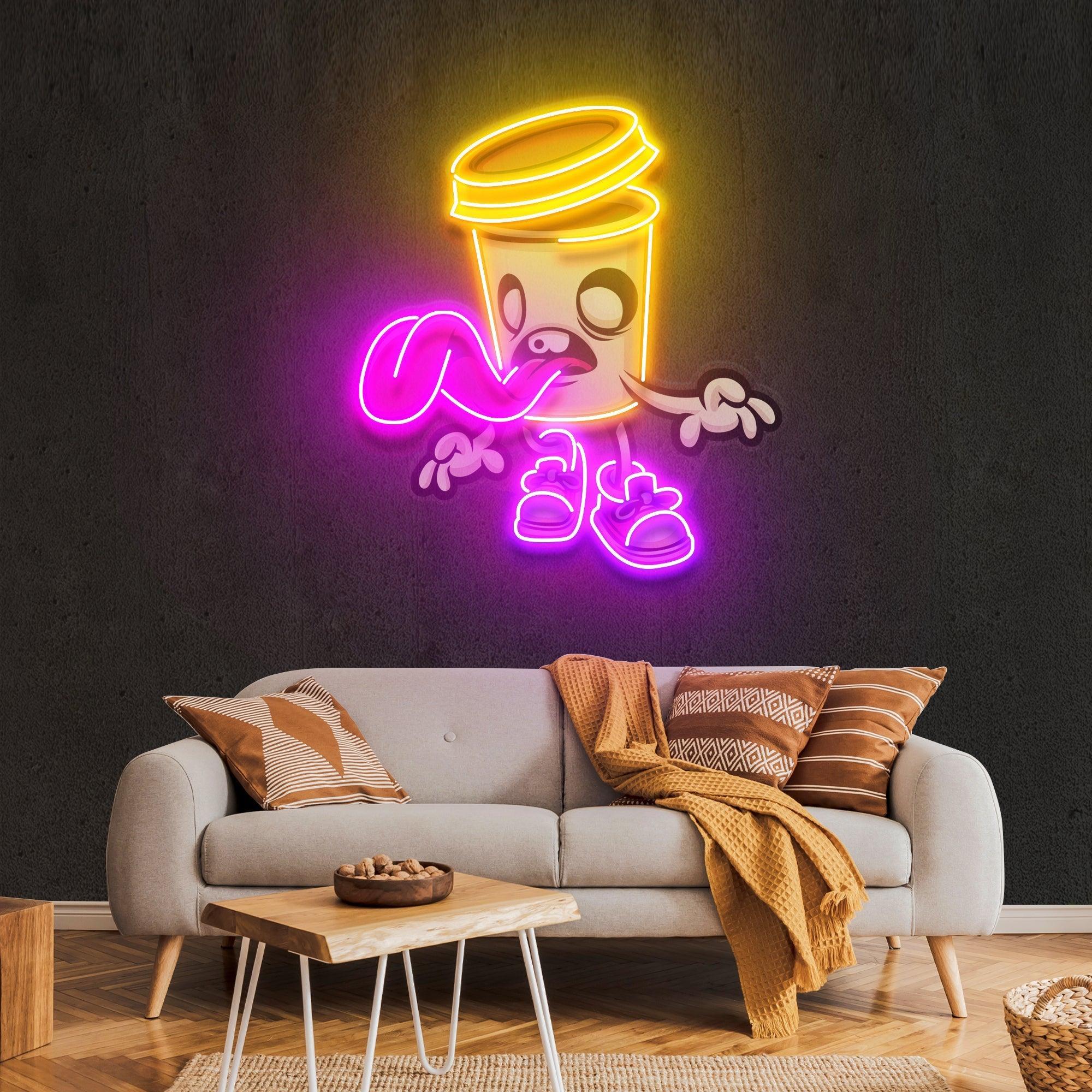 Zombie Cup Artwork Led Neon Sign Light - Neonbir